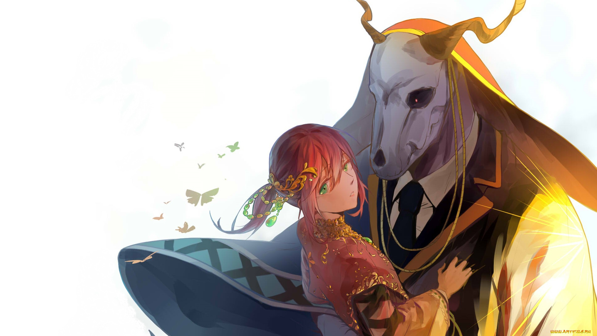 аниме, mahou, tsukai, no, yome, невеста, чародея