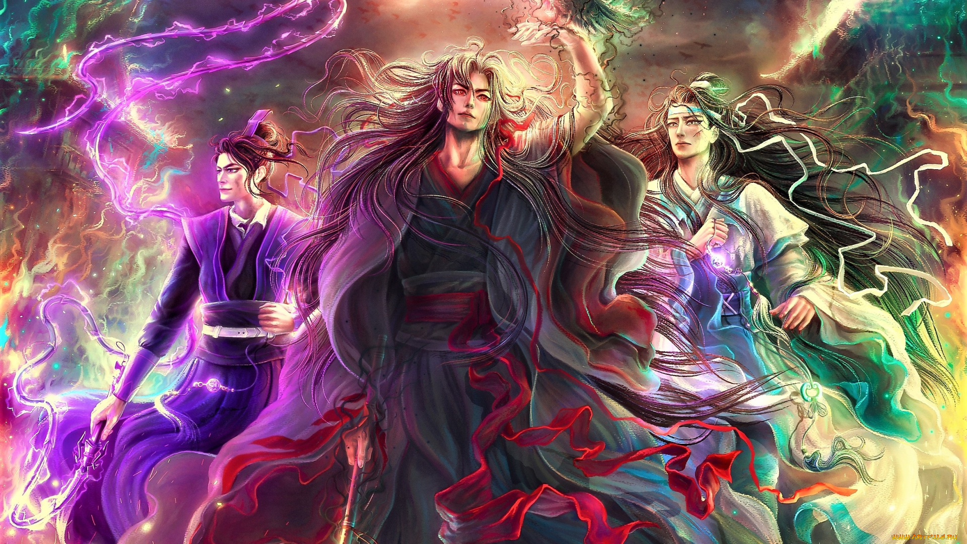 аниме, mo, dao, zu, shi, вэй, усянь, лань, ванцзы, цзянь, чэн