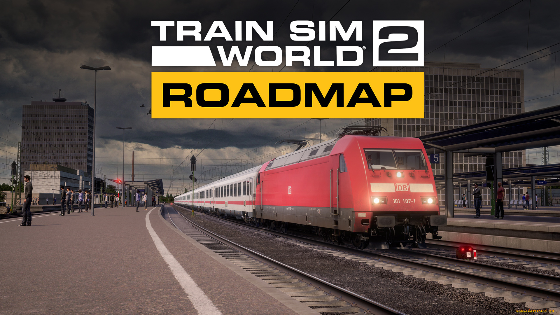 видео, игры, train, sim, world, 2, поезд, железная, дорога, город, станция, люди