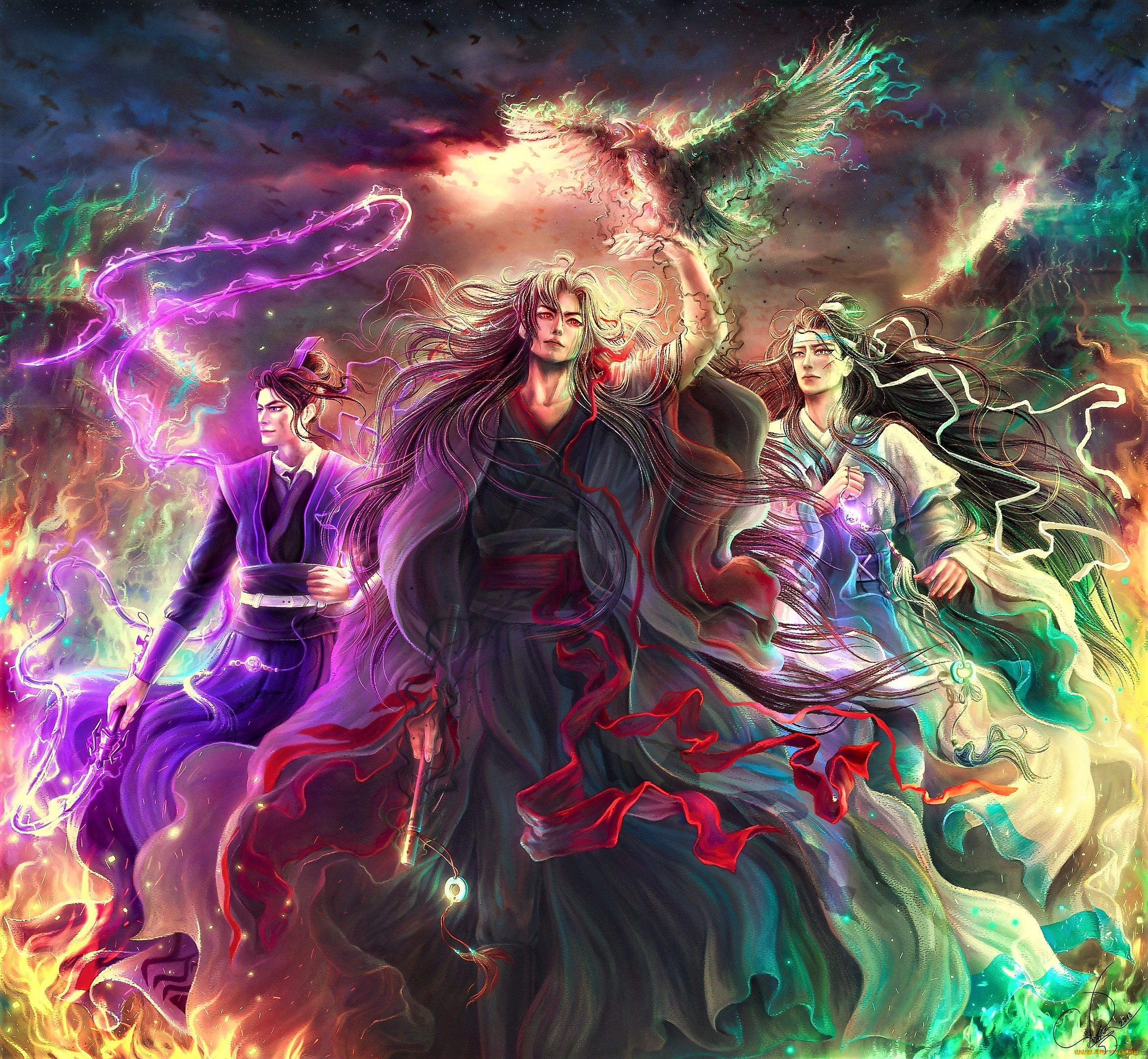 аниме, mo, dao, zu, shi, вэй, усянь, лань, ванцзы, цзянь, чэн