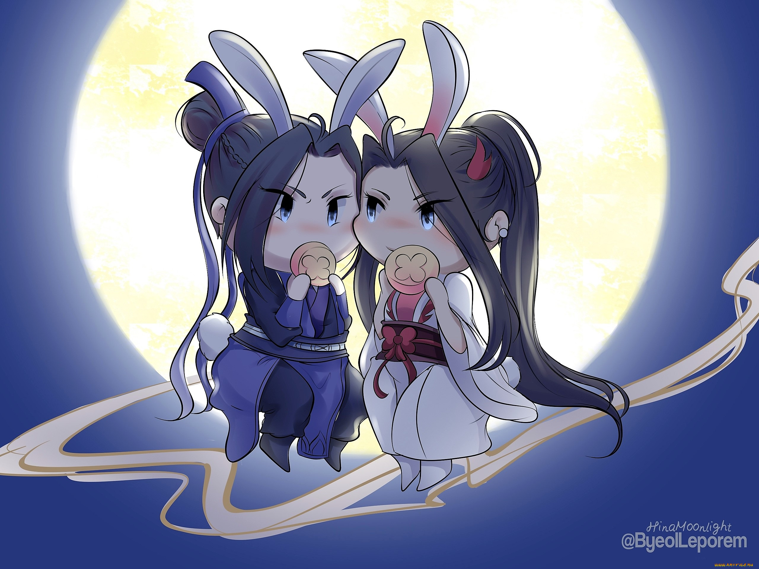 аниме, mo, dao, zu, shi, цзянь, чэн, вэнь, цин, ушки, печенье