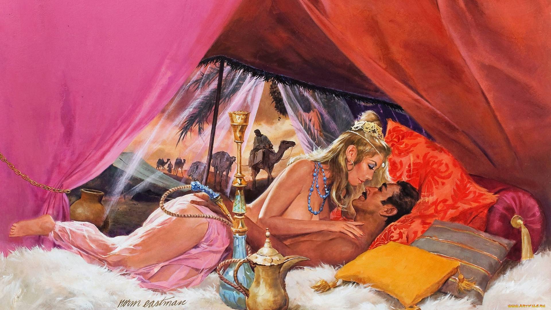 рисованное, norm, eastman, пара, палатка, восток