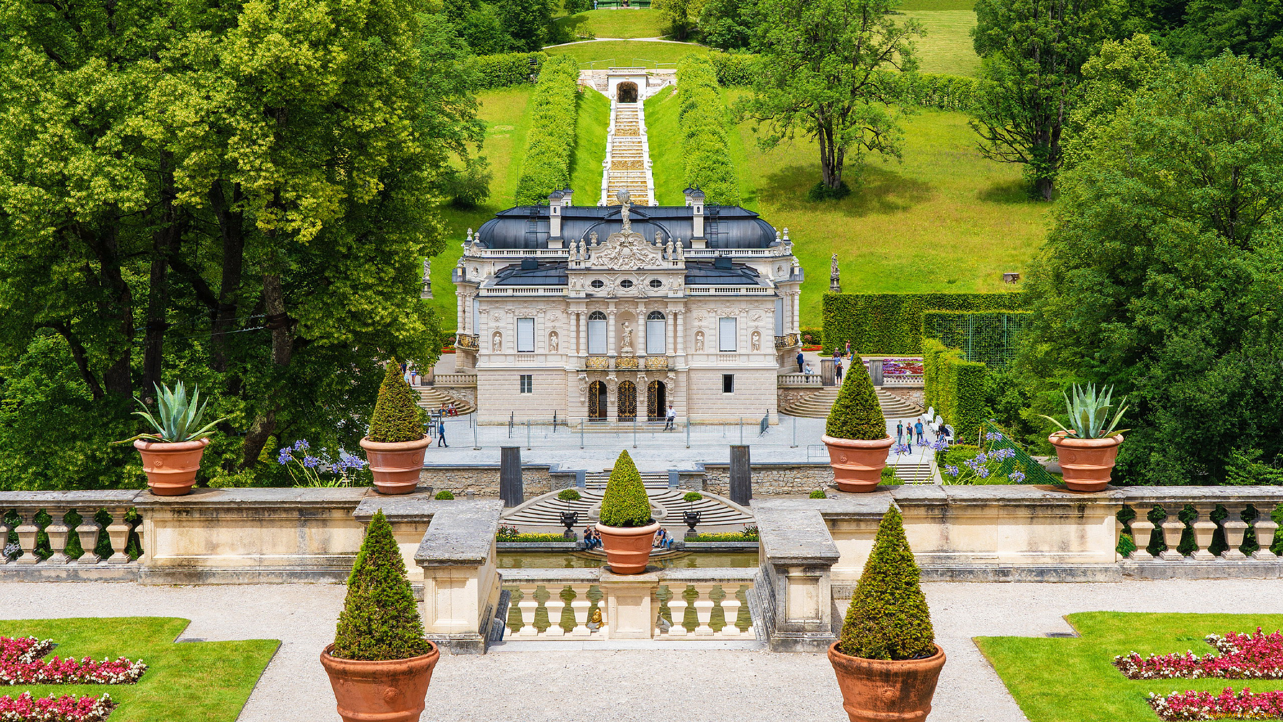linderhof, castle, города, замки, германии, linderhof, castle