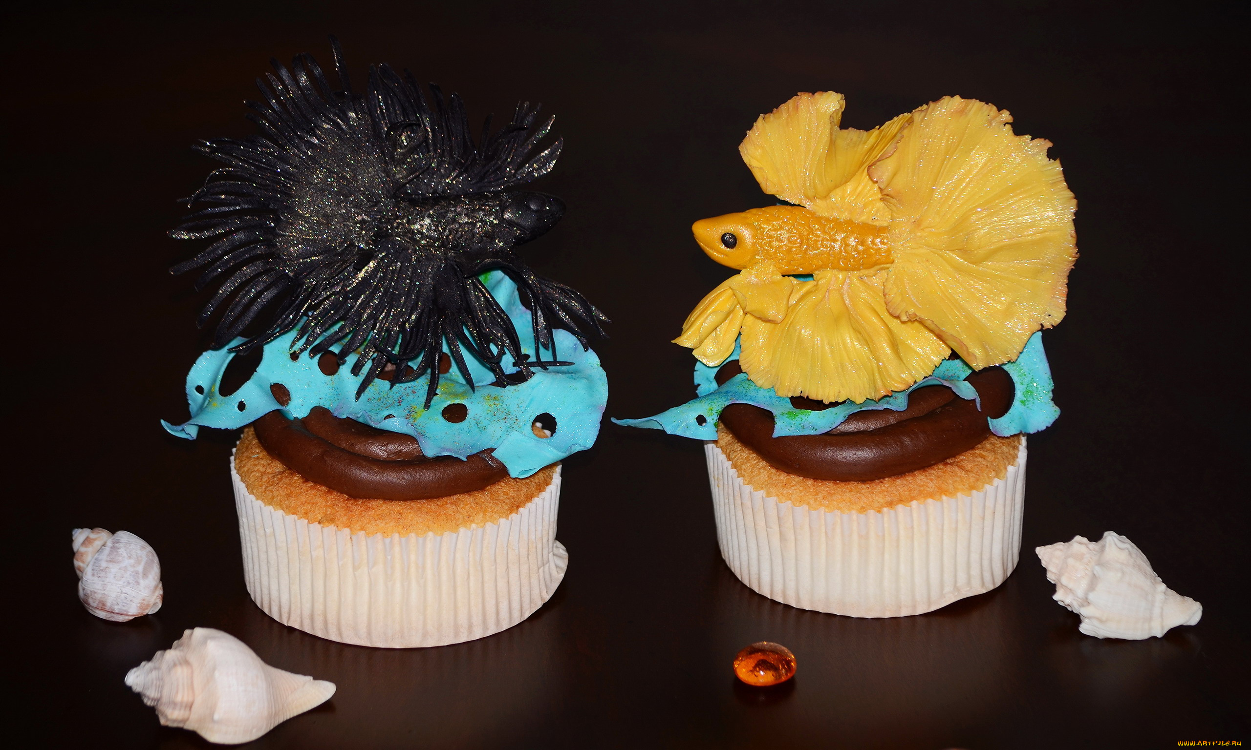 еда, пирожные, , кексы, , печенье, оригинальные, ракушки