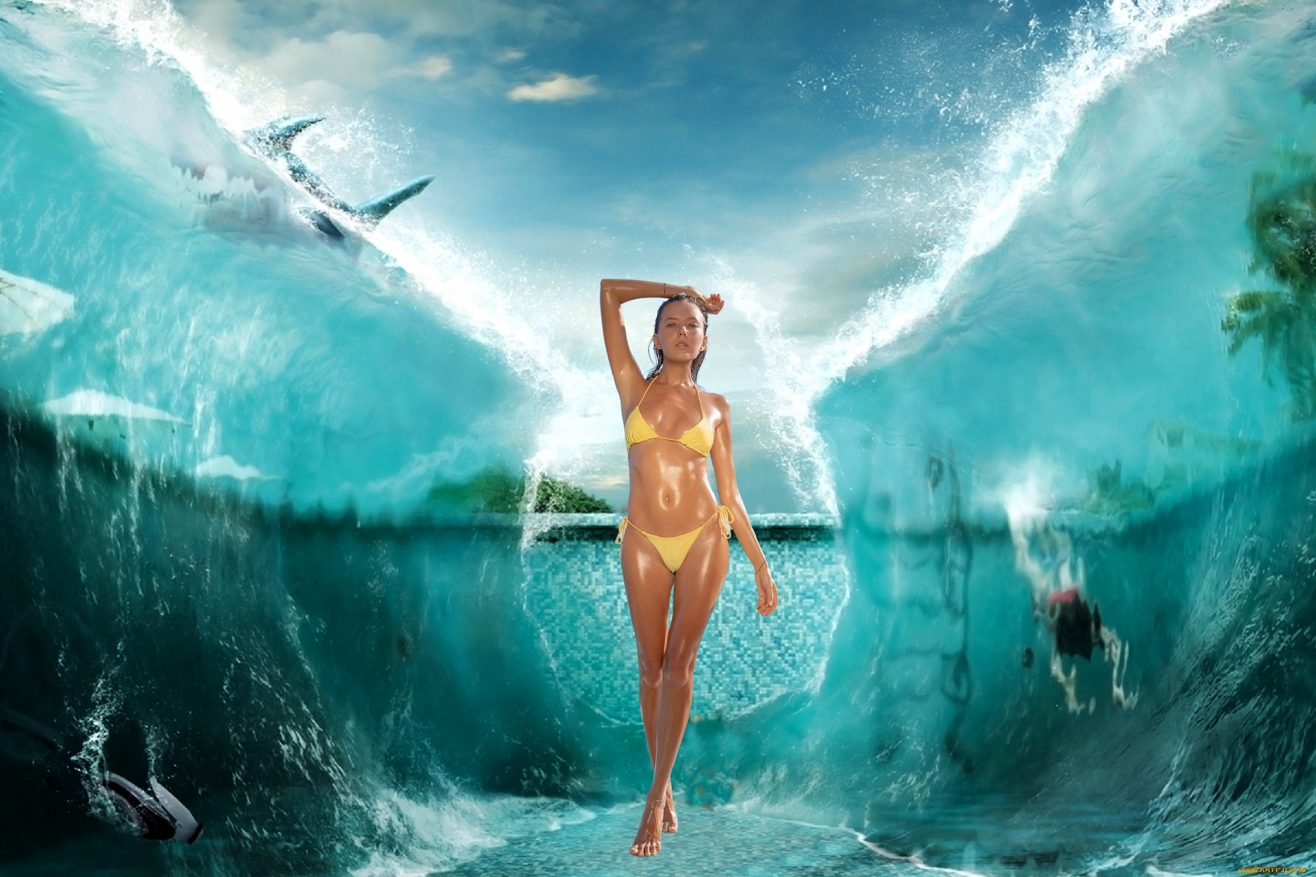 девушки, katya, clover, , катя, скаредина, бикини, креатив