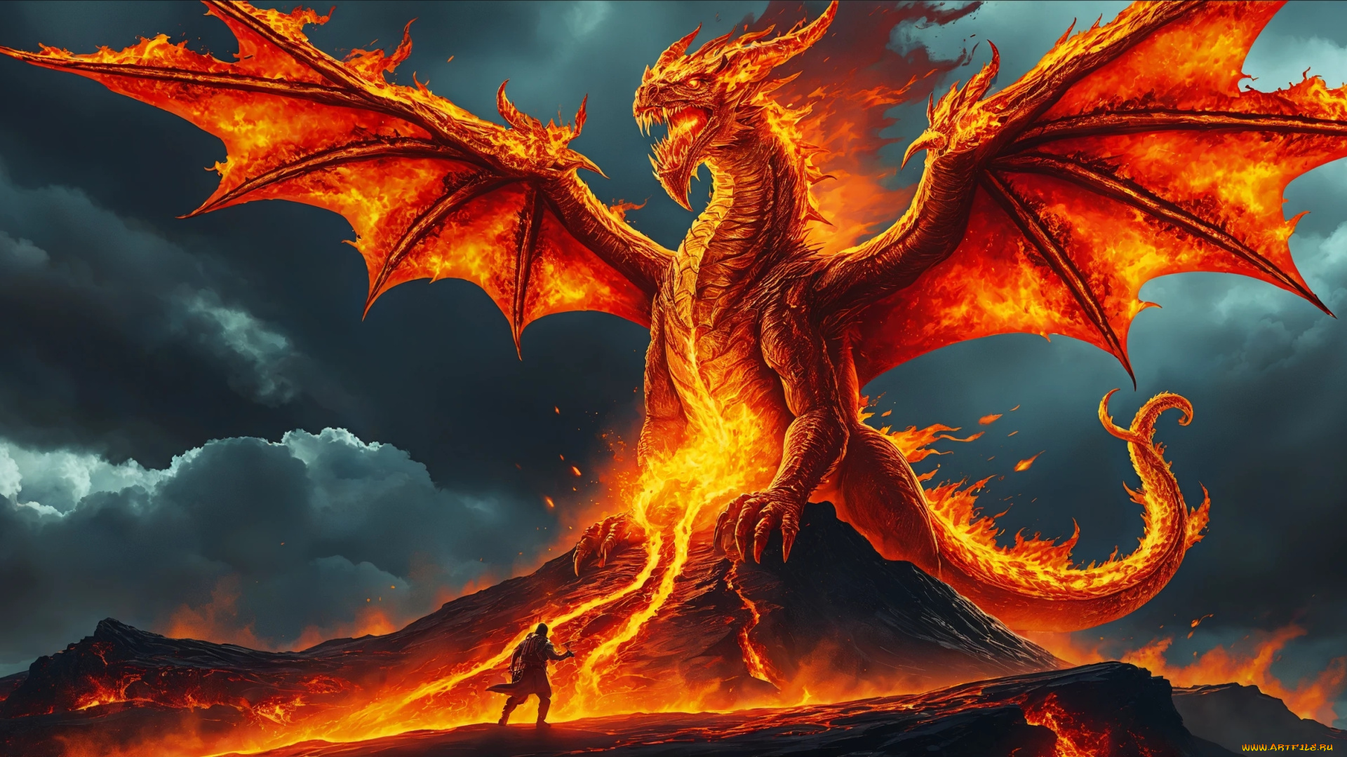 фэнтези, драконы, дракон