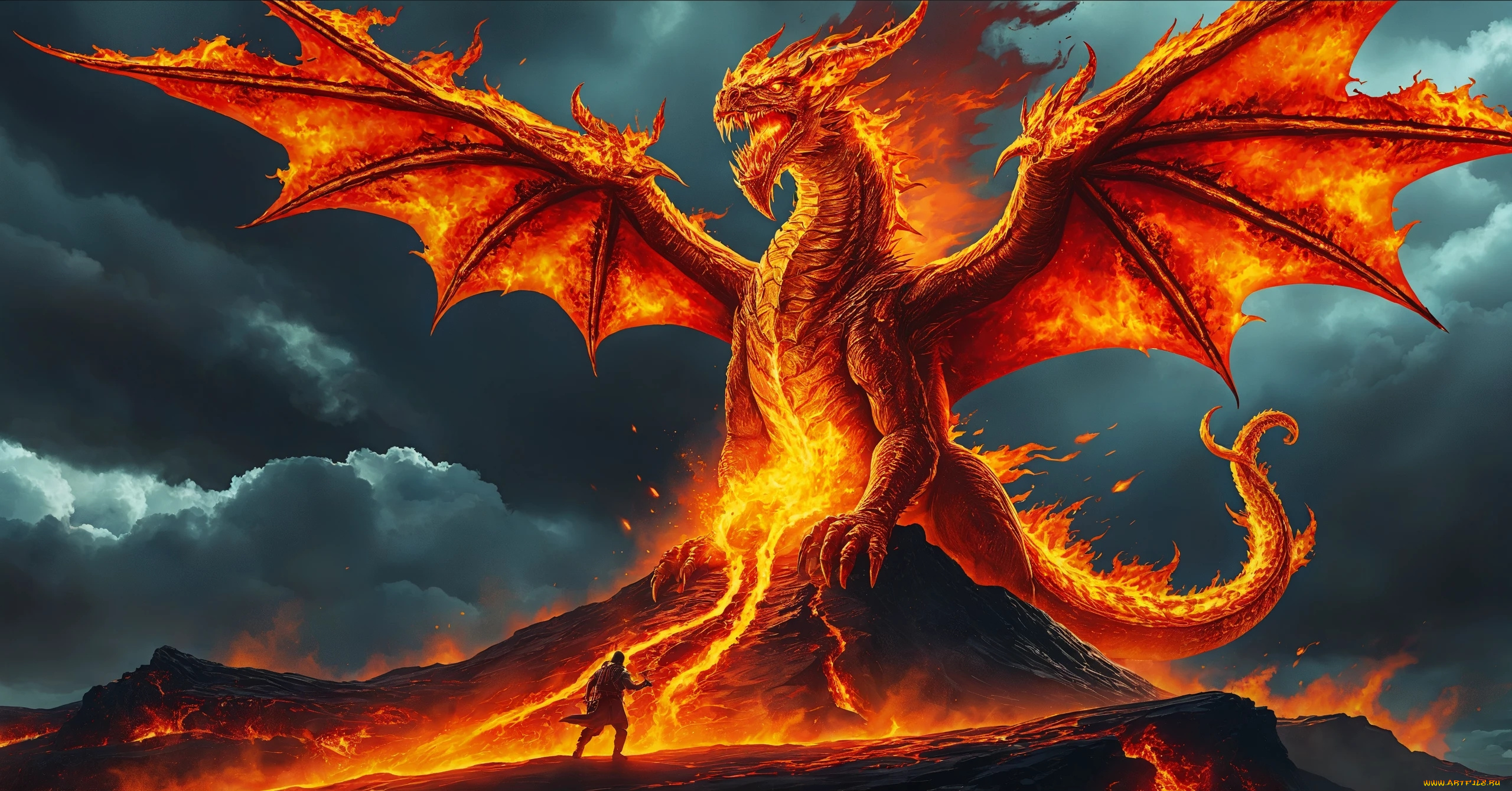 фэнтези, драконы, дракон