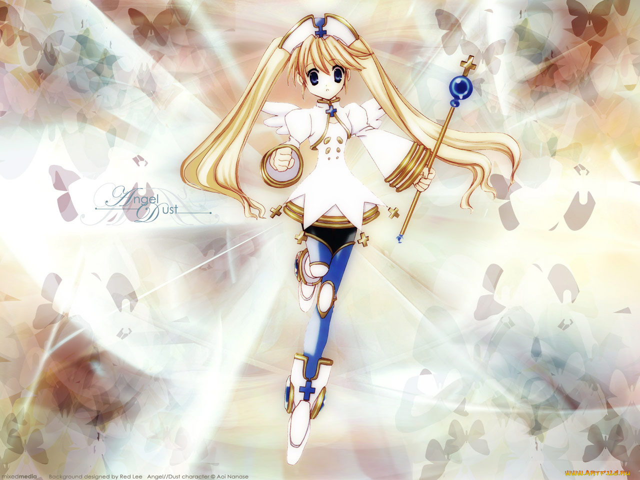 аниме, angel, dust