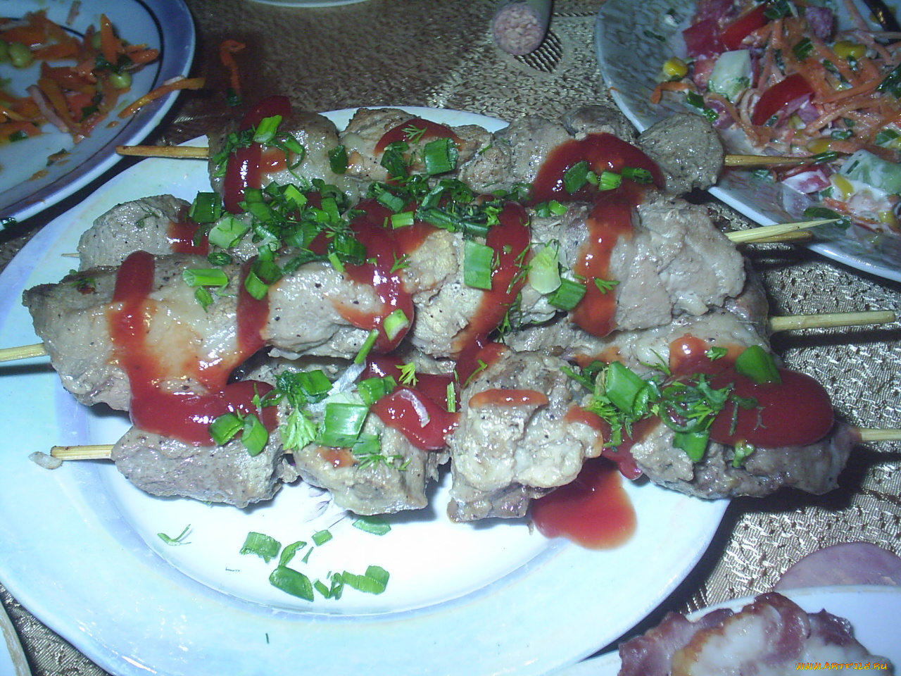 шашлык, еда, барбекю