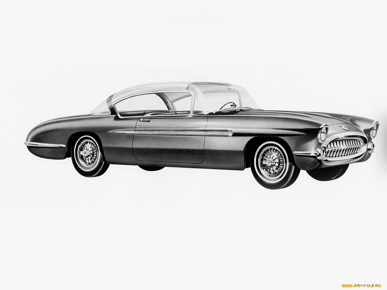 автомобили, рисованные