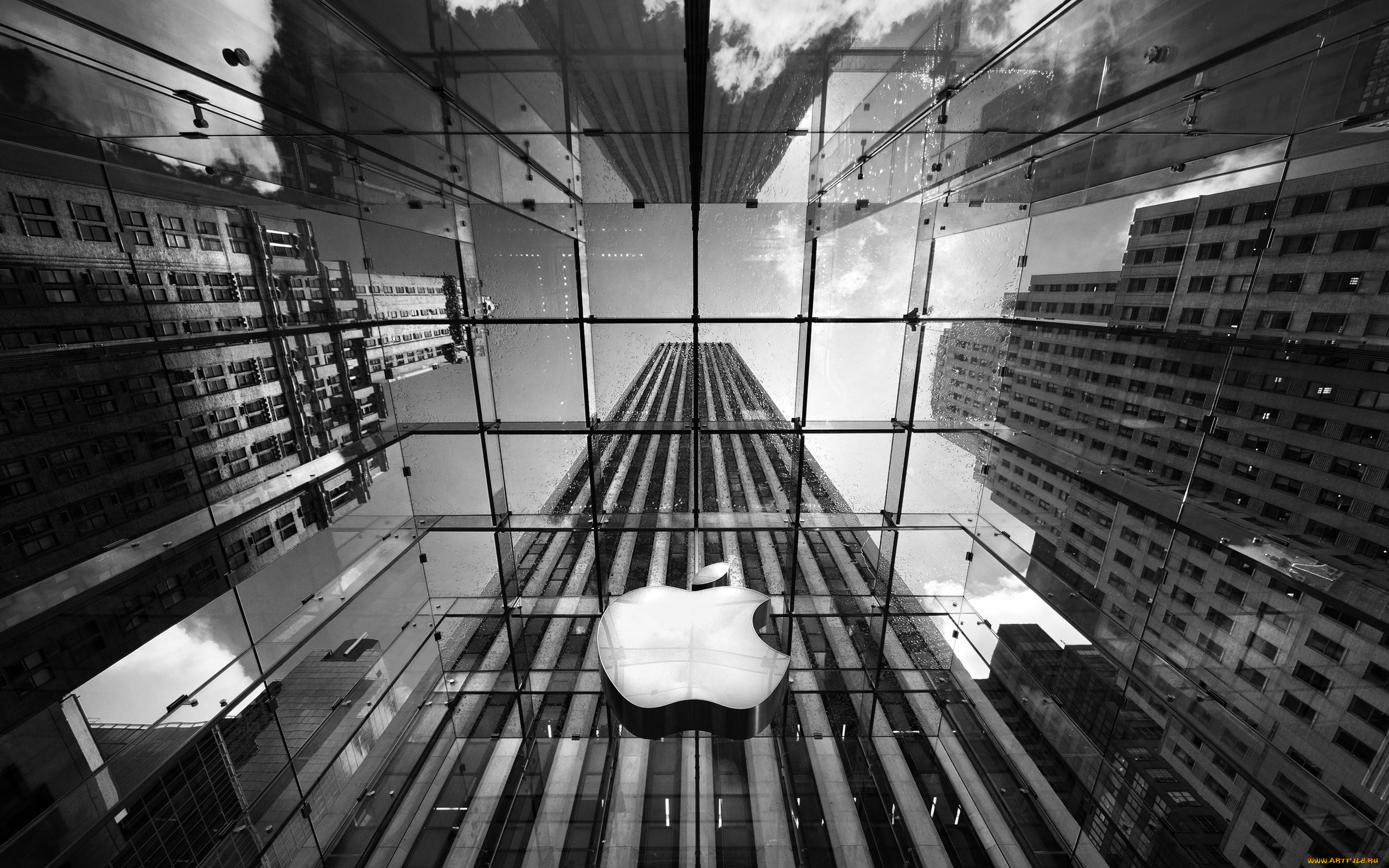 the, apple, store, on, 5th, avenue, new, york, city, города, нью, йорк, сша