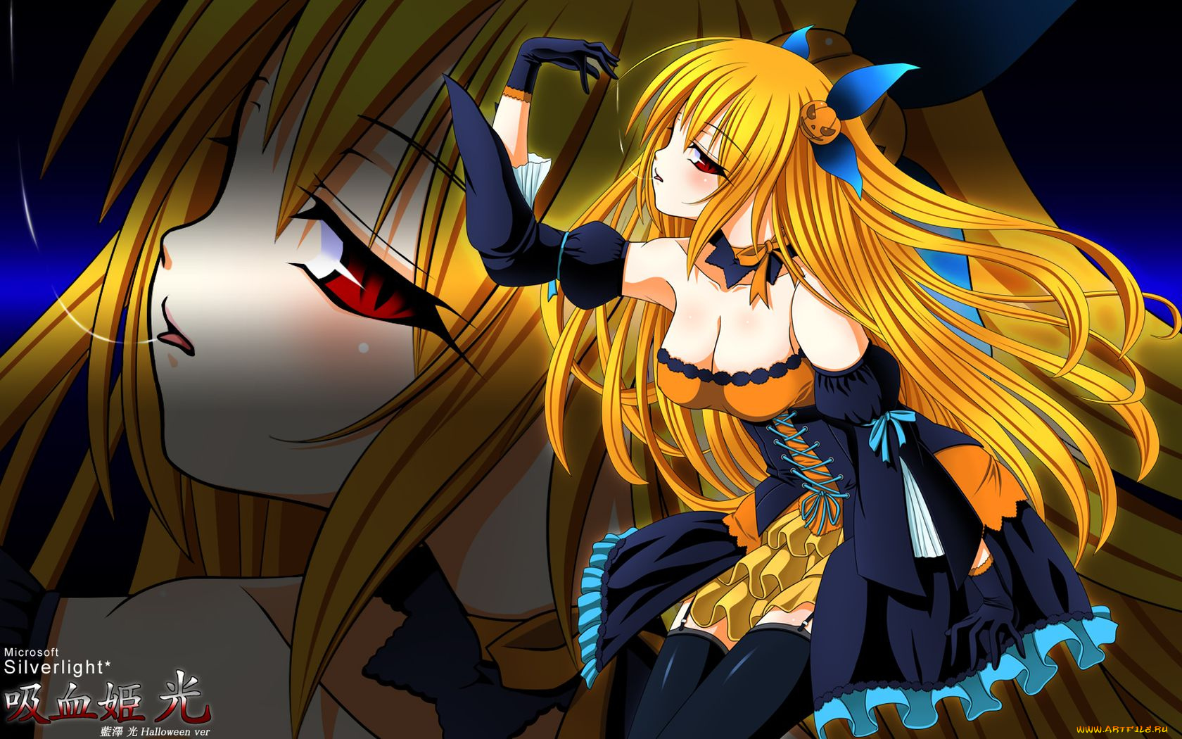 аниме, halloween, magic