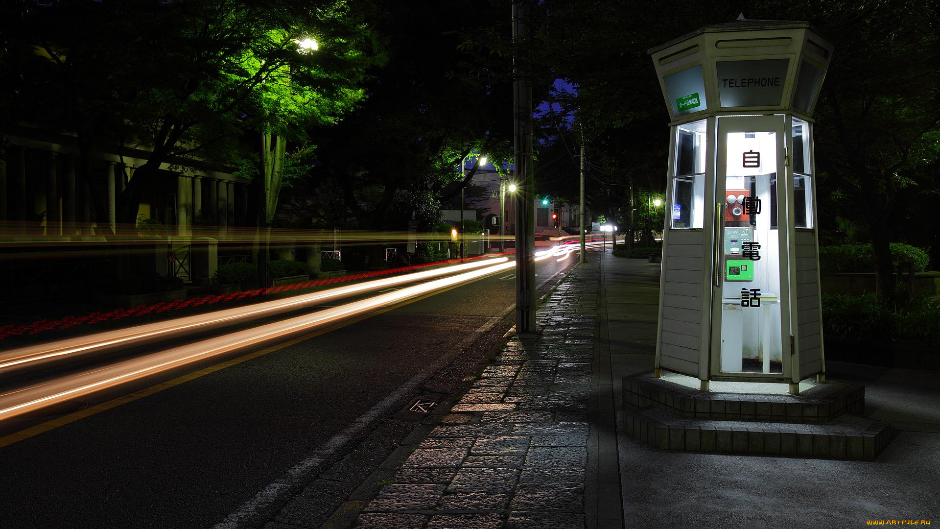 города, огни, ночного