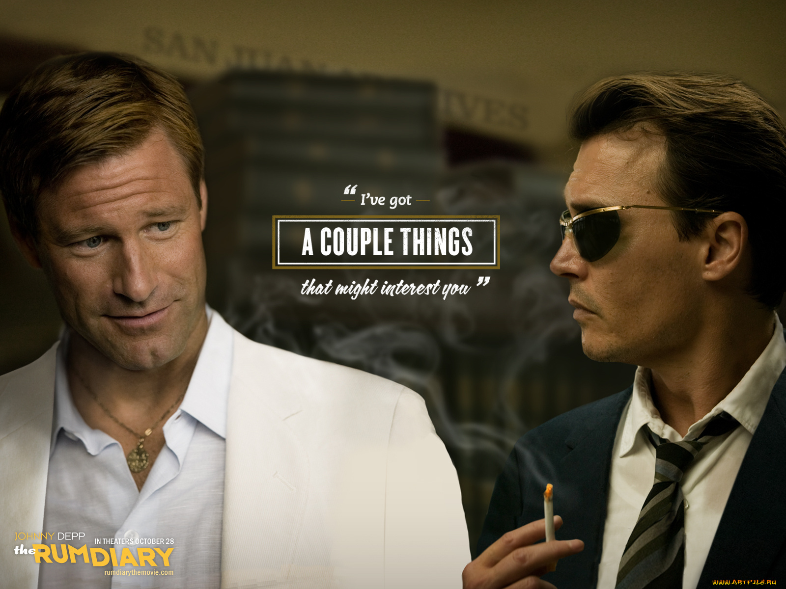 rum, diary, кино, фильмы, the, темные, очки, сигарета