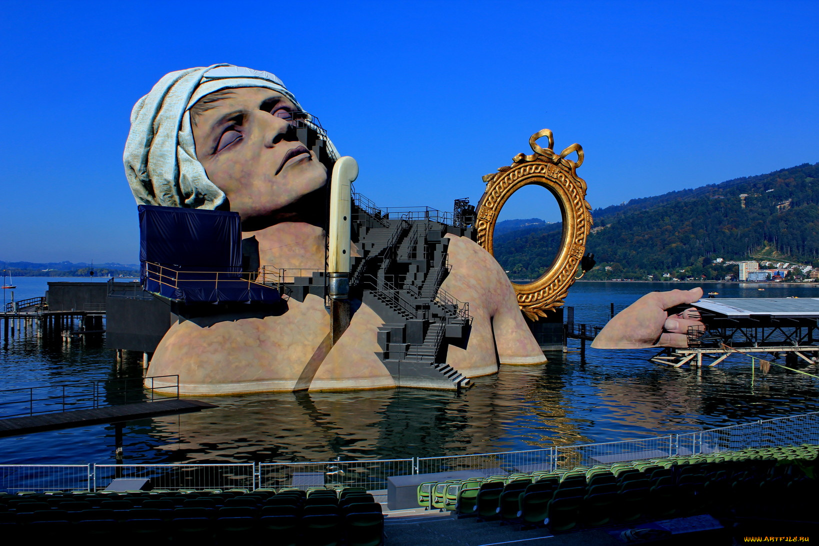 3д, графика, fantasy, фантазия, нож, вода, лесница