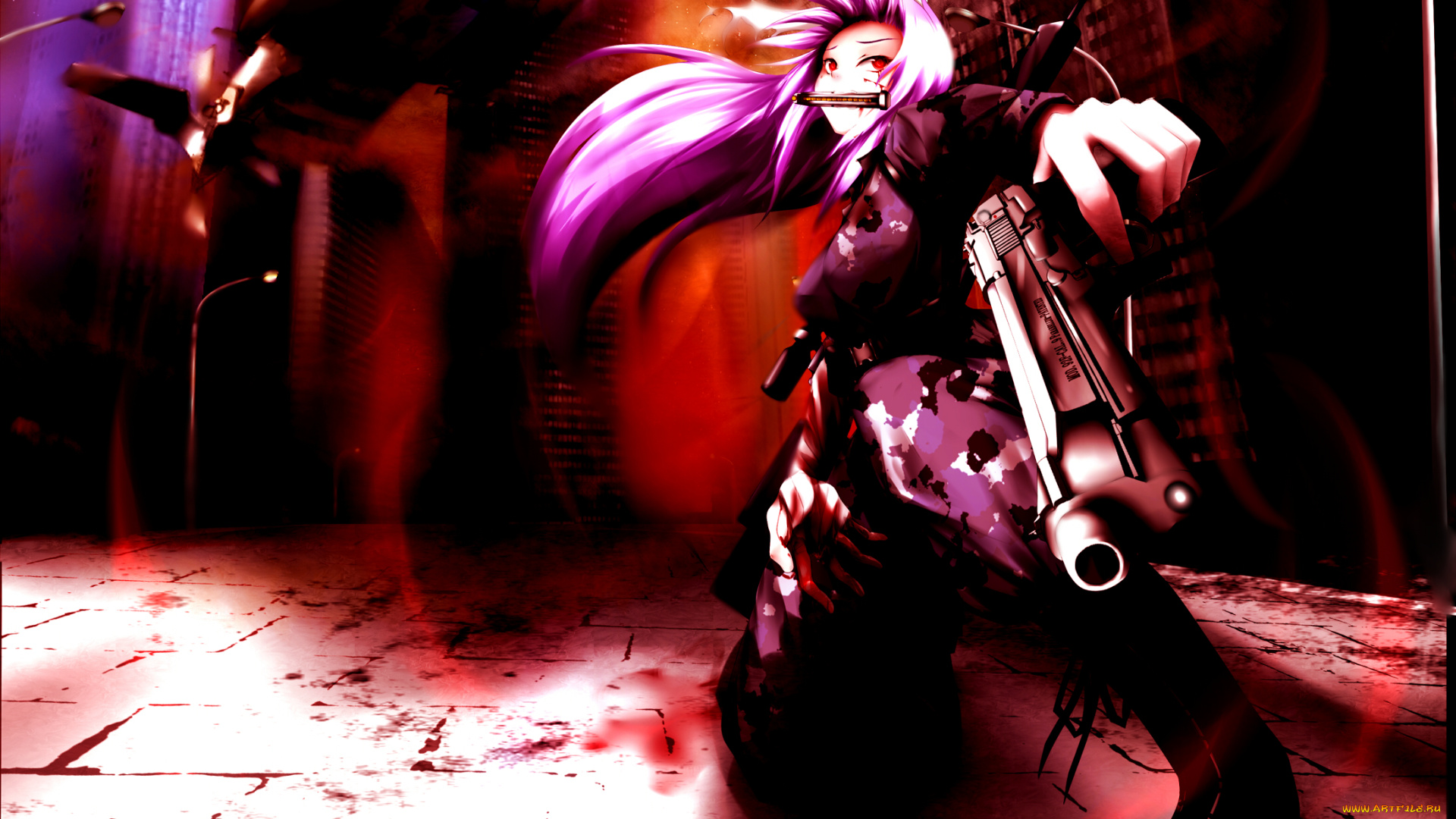 аниме, touhou, рейдзен, удонгейн, инаба, оружие