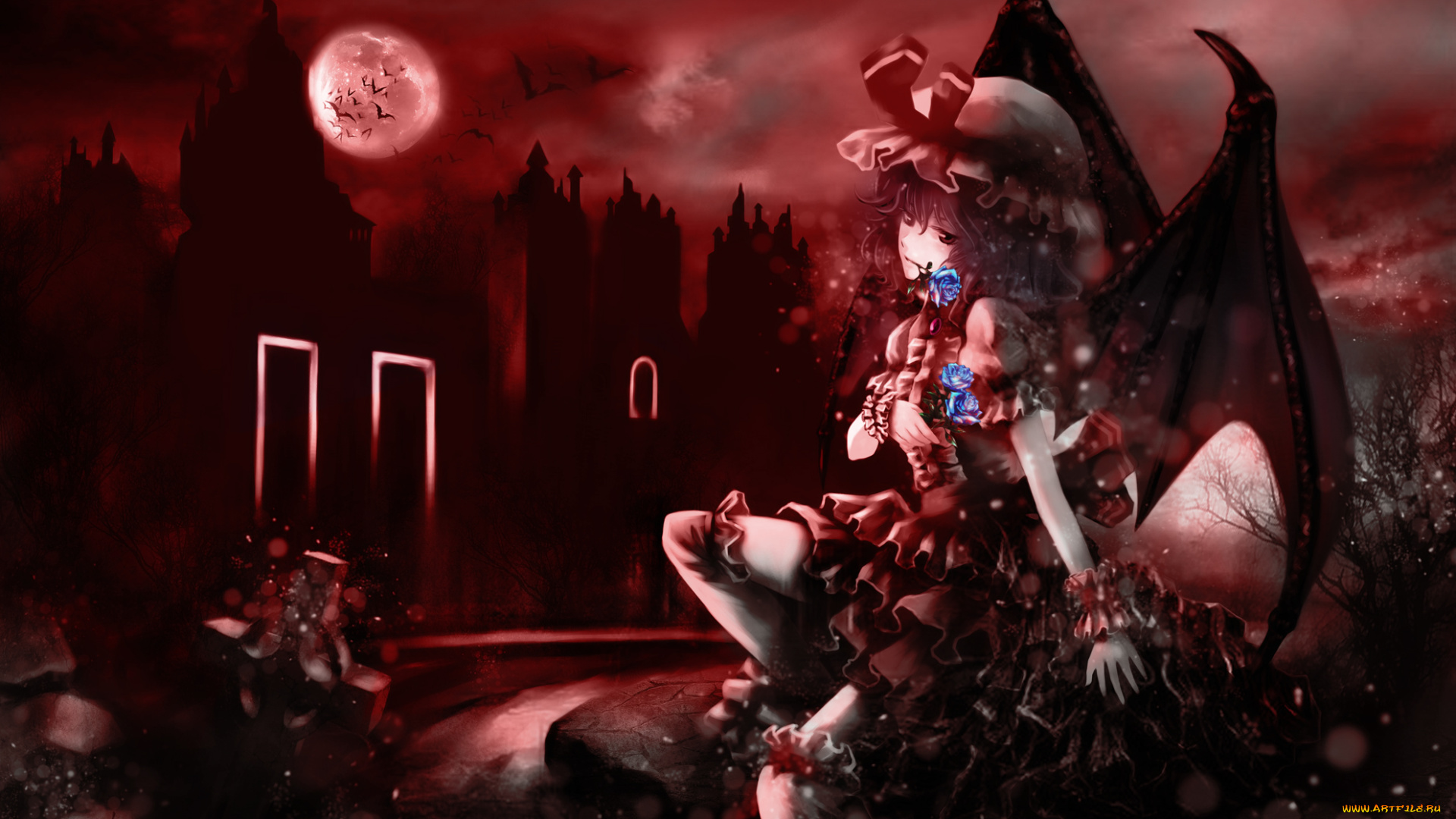 аниме, touhou, ремилия, скарлет