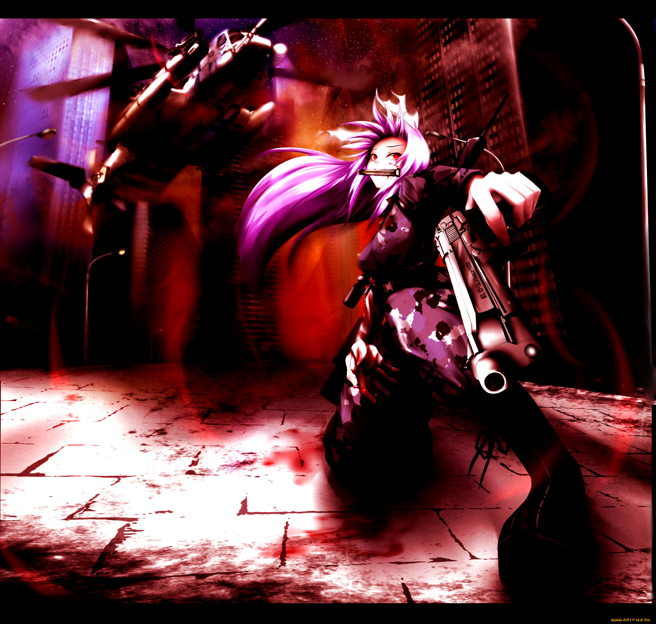 аниме, touhou, рейдзен, удонгейн, инаба, оружие