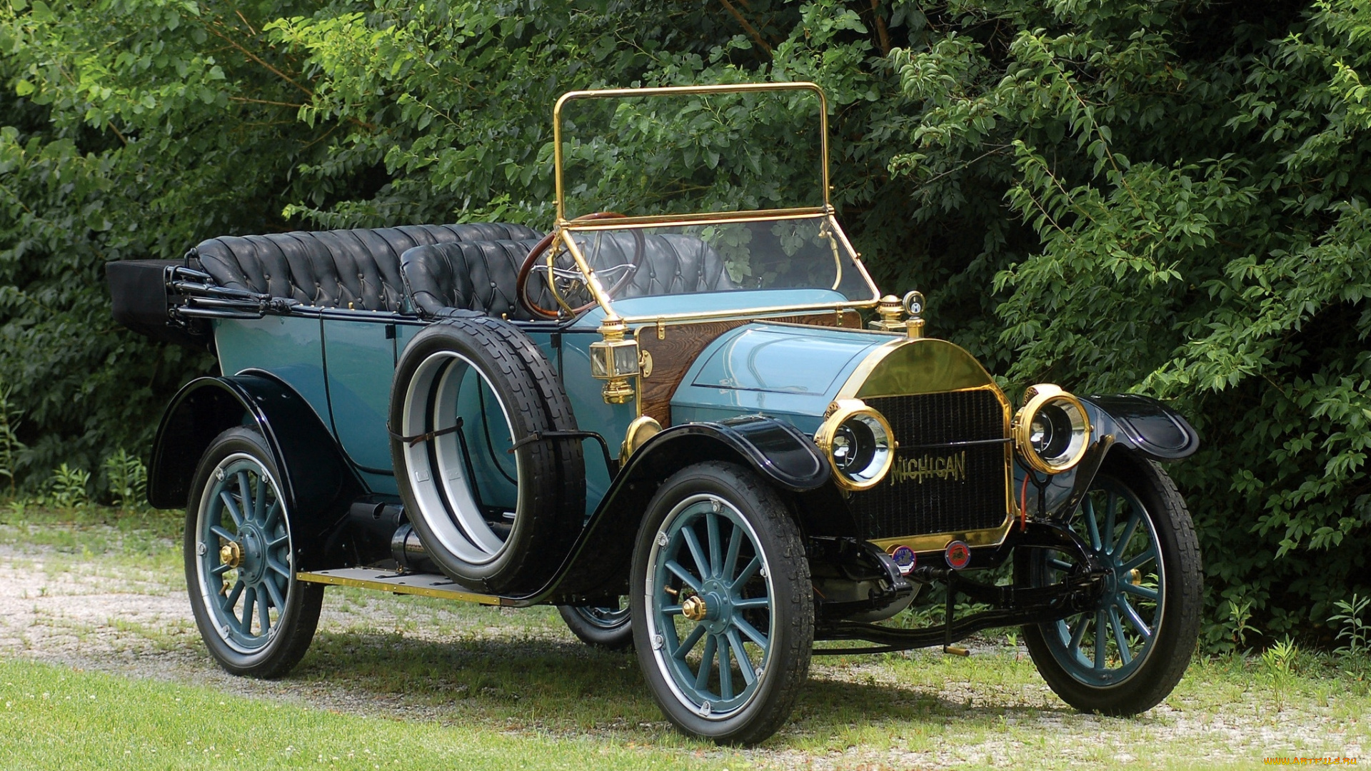 автомобили, классика, трава, деревья, автомобиль