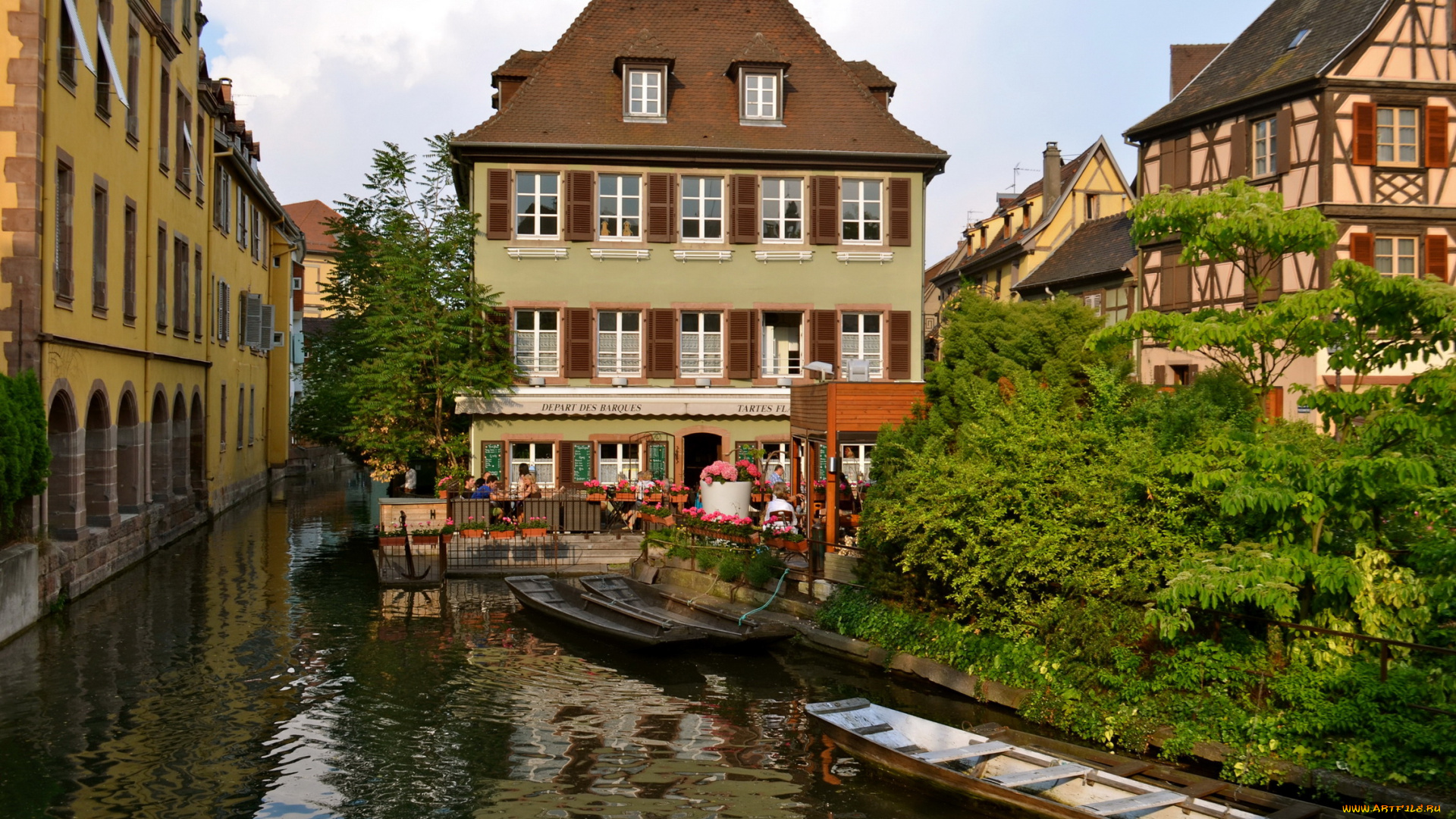 colmar, франция, города, улицы, площади, набережные, дома, канал