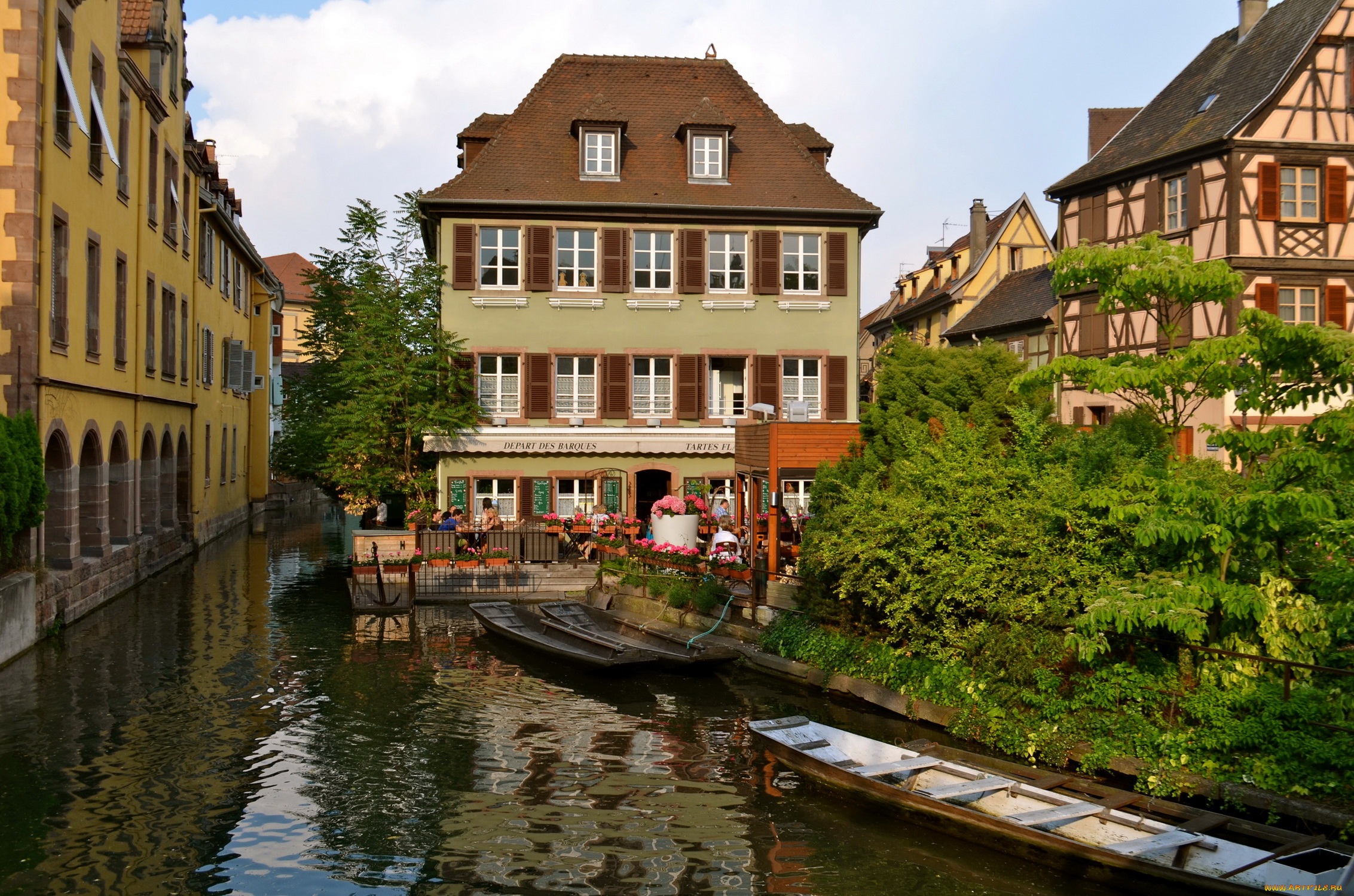 colmar, франция, города, улицы, площади, набережные, дома, канал