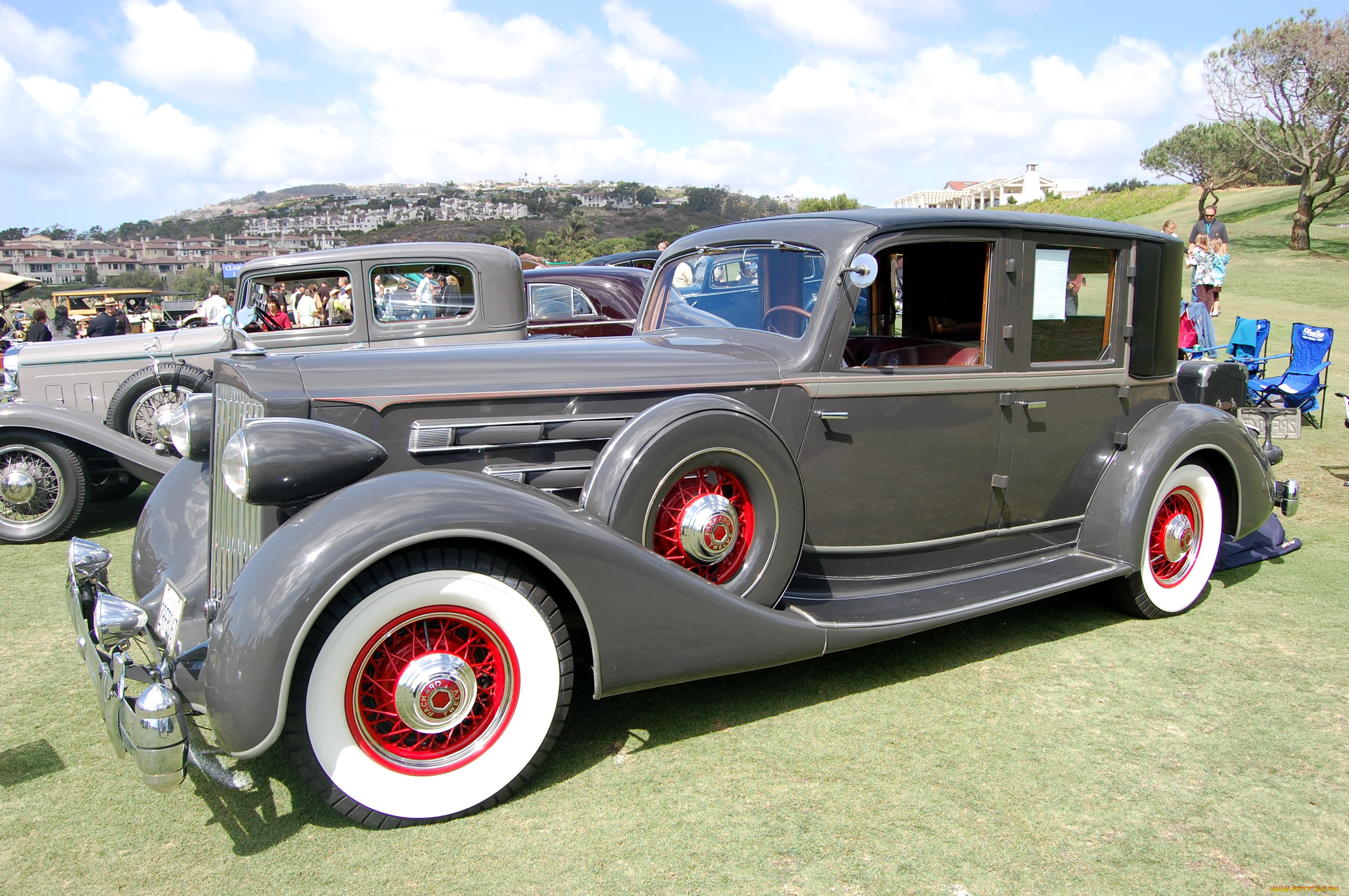 1935, рackard, автомобили, выставки, уличные, фото, ретро