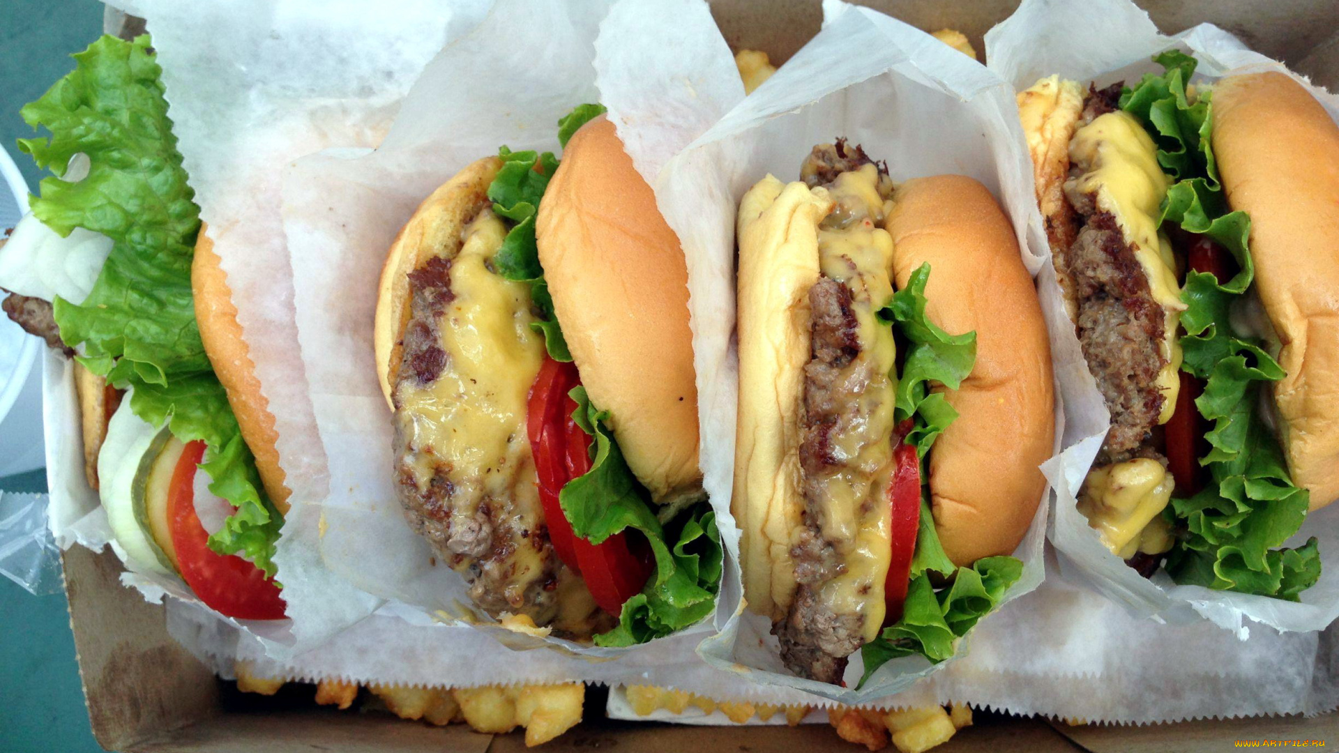 еда, бутерброды, гамбургеры, канапе, булочки, котлеты, листья, салата