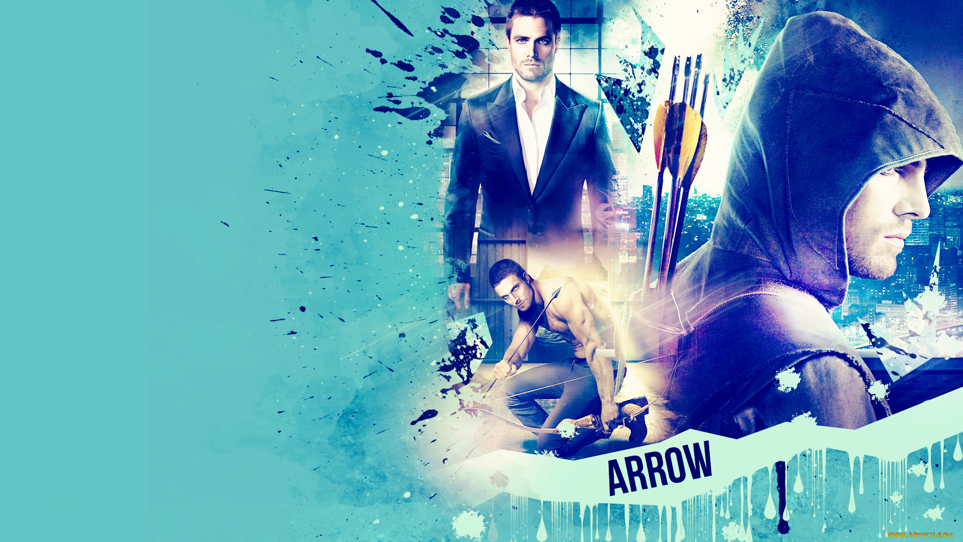 кино, фильмы, arrow, сериал, стрелы, брызги, мужчины