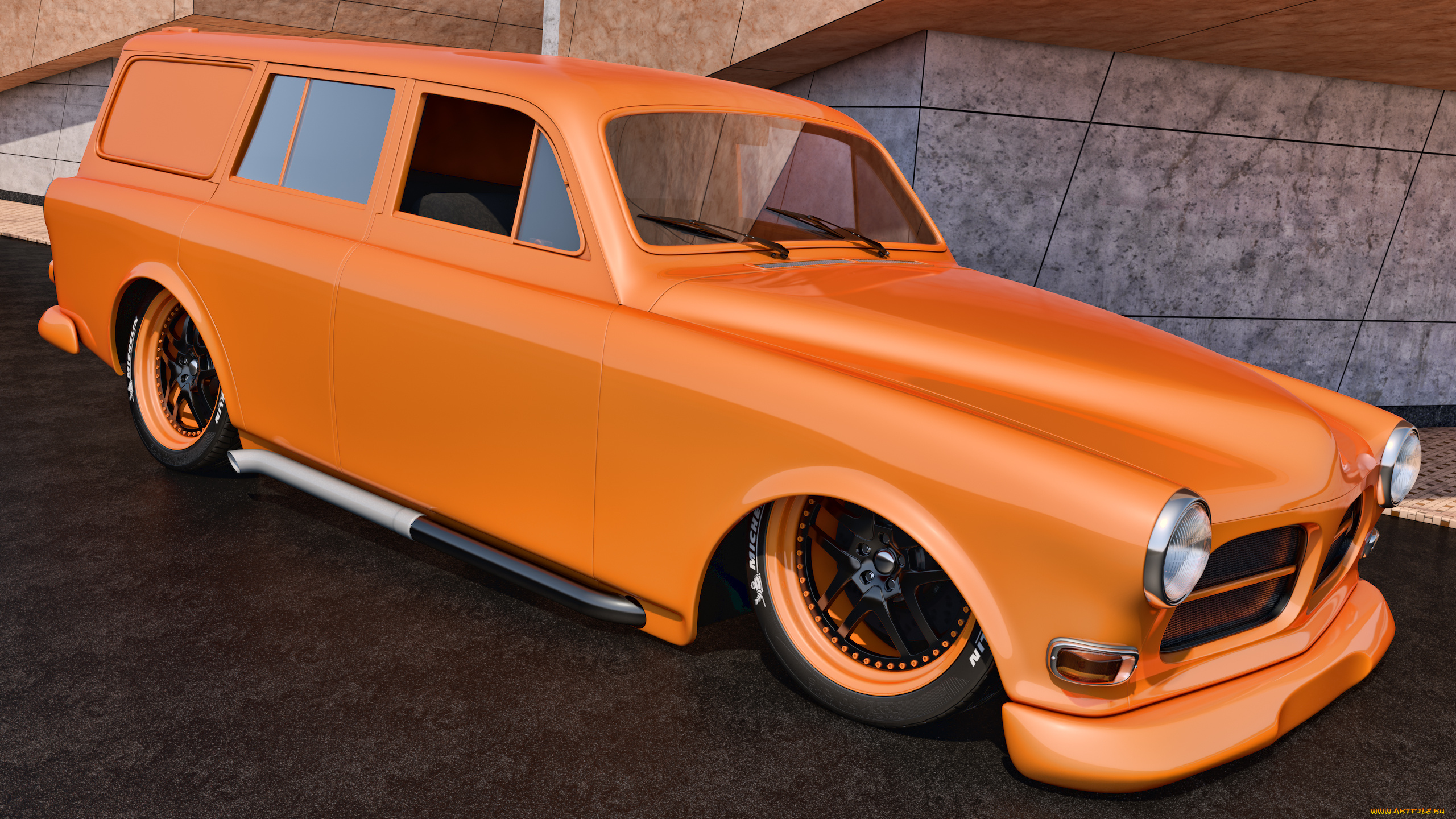 автомобили, 3д, volvo, 1961