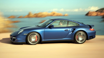 обоя porsche, 911, turbo, автомобили, dr, ing, h, c, f, ag, германия, спортивные, элитные