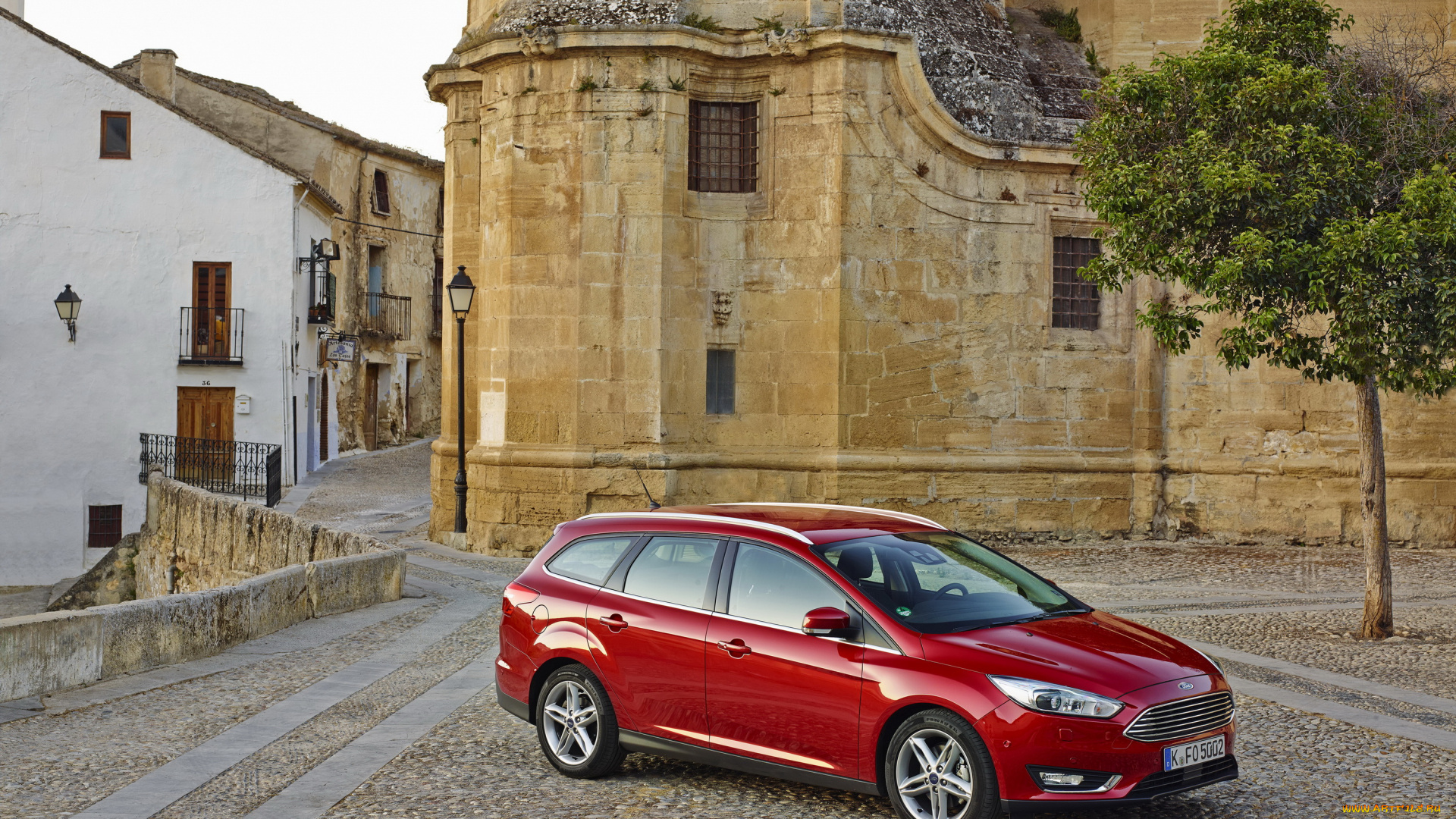 2014, ford, focus, sw, автомобили, ford, focus, красный