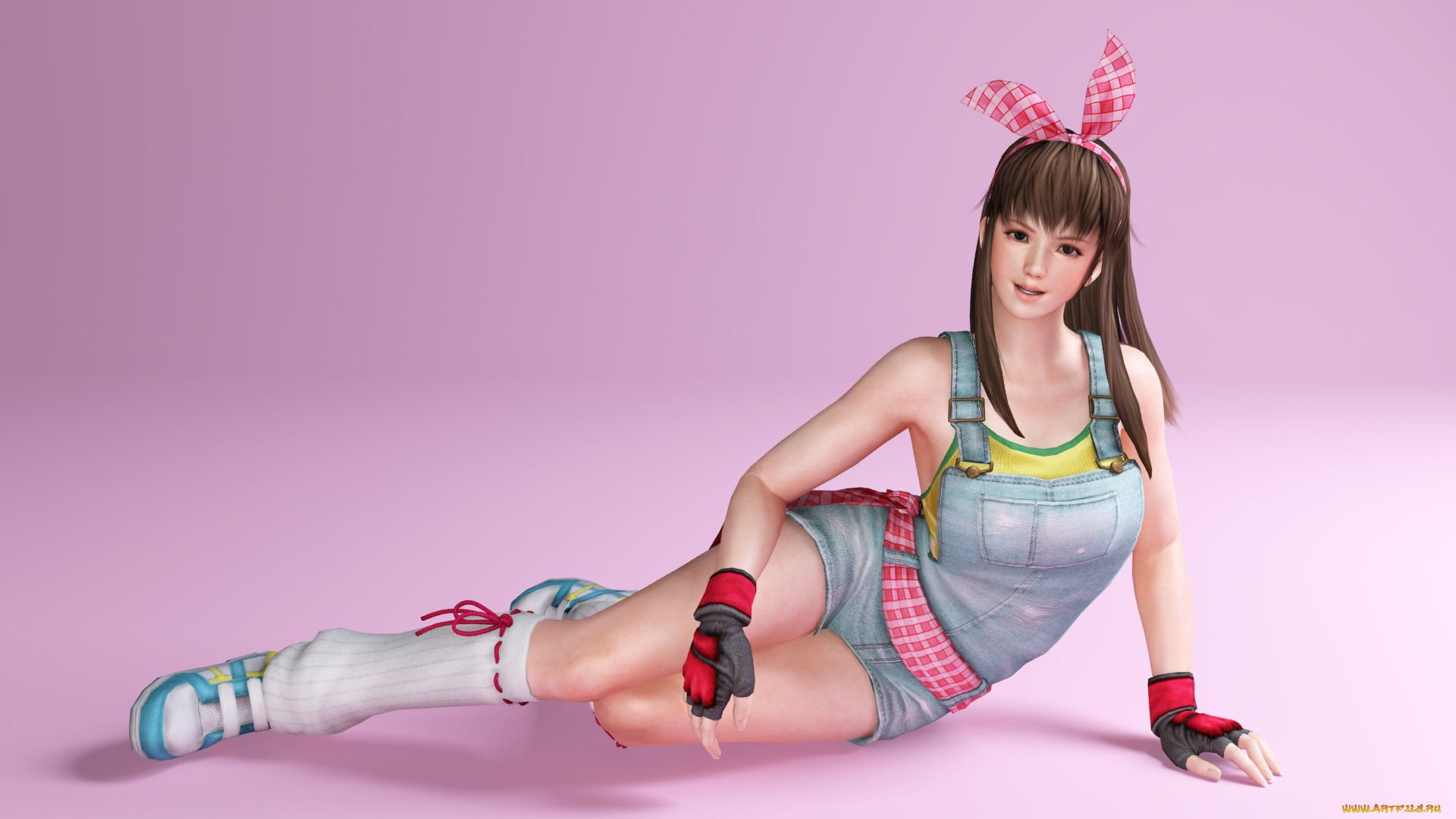 3д, графика, аниме, , anime, фон, взгляд, девушка, поза