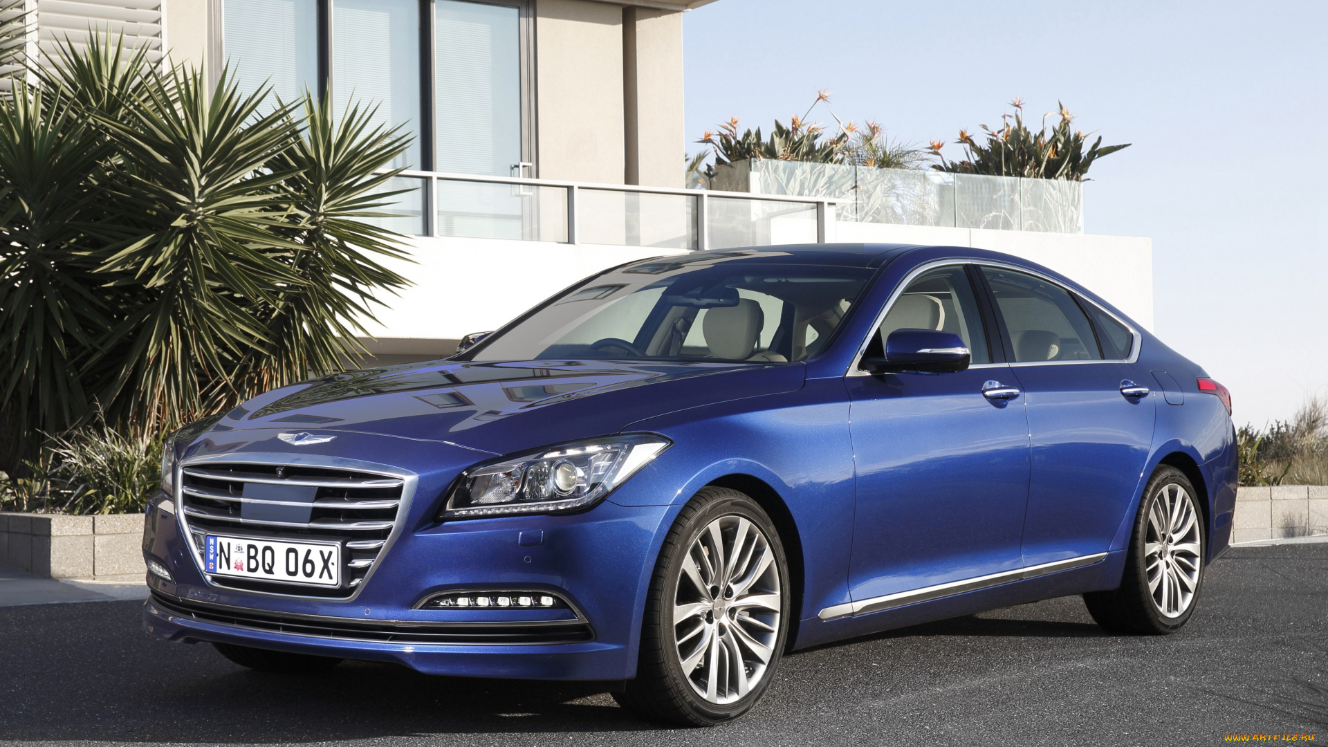 автомобили, hyundai, синий, dh, 2014г, au-spec, genesis