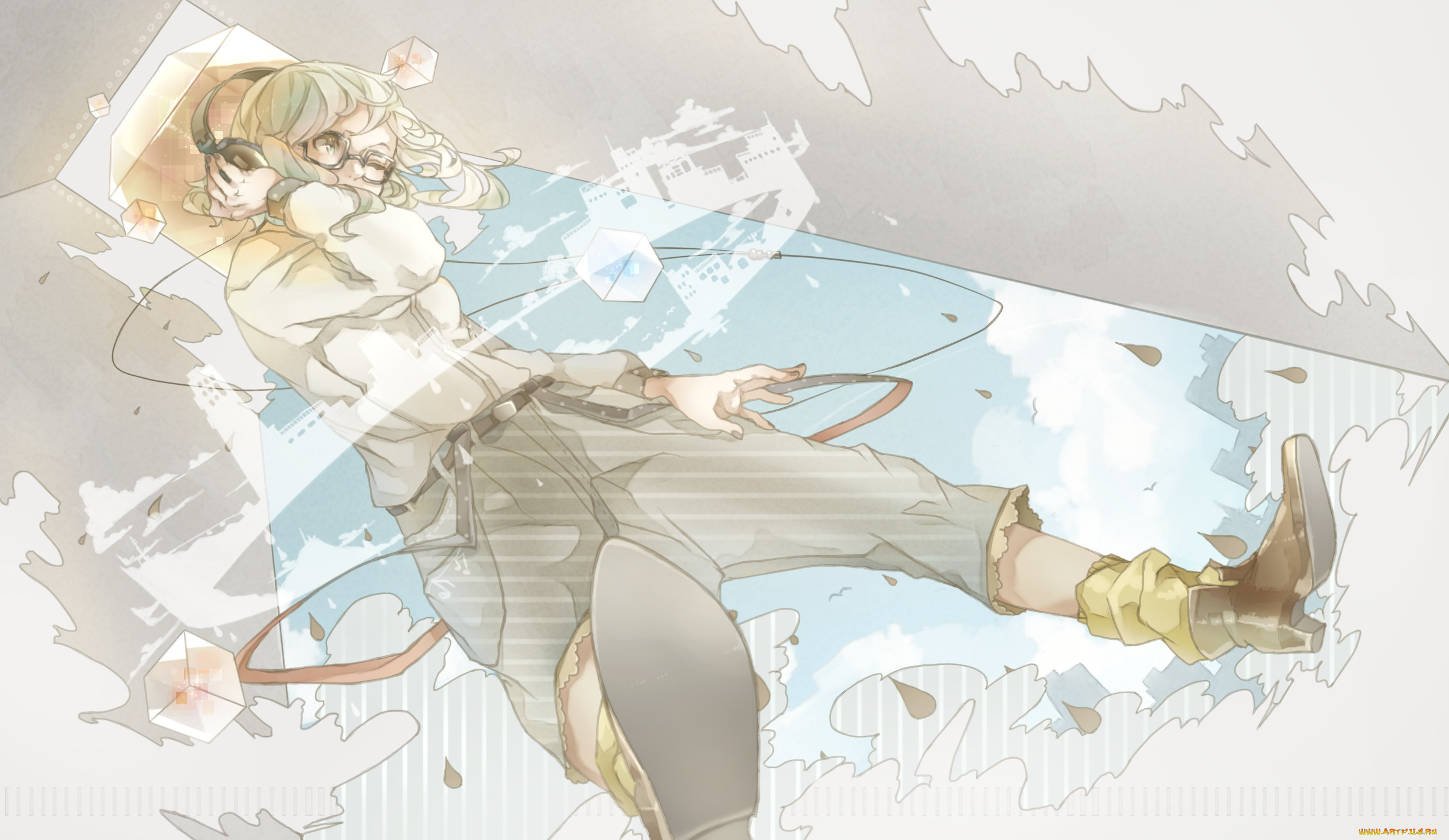 аниме, vocaloid, mizutame, tori, девушка, арт