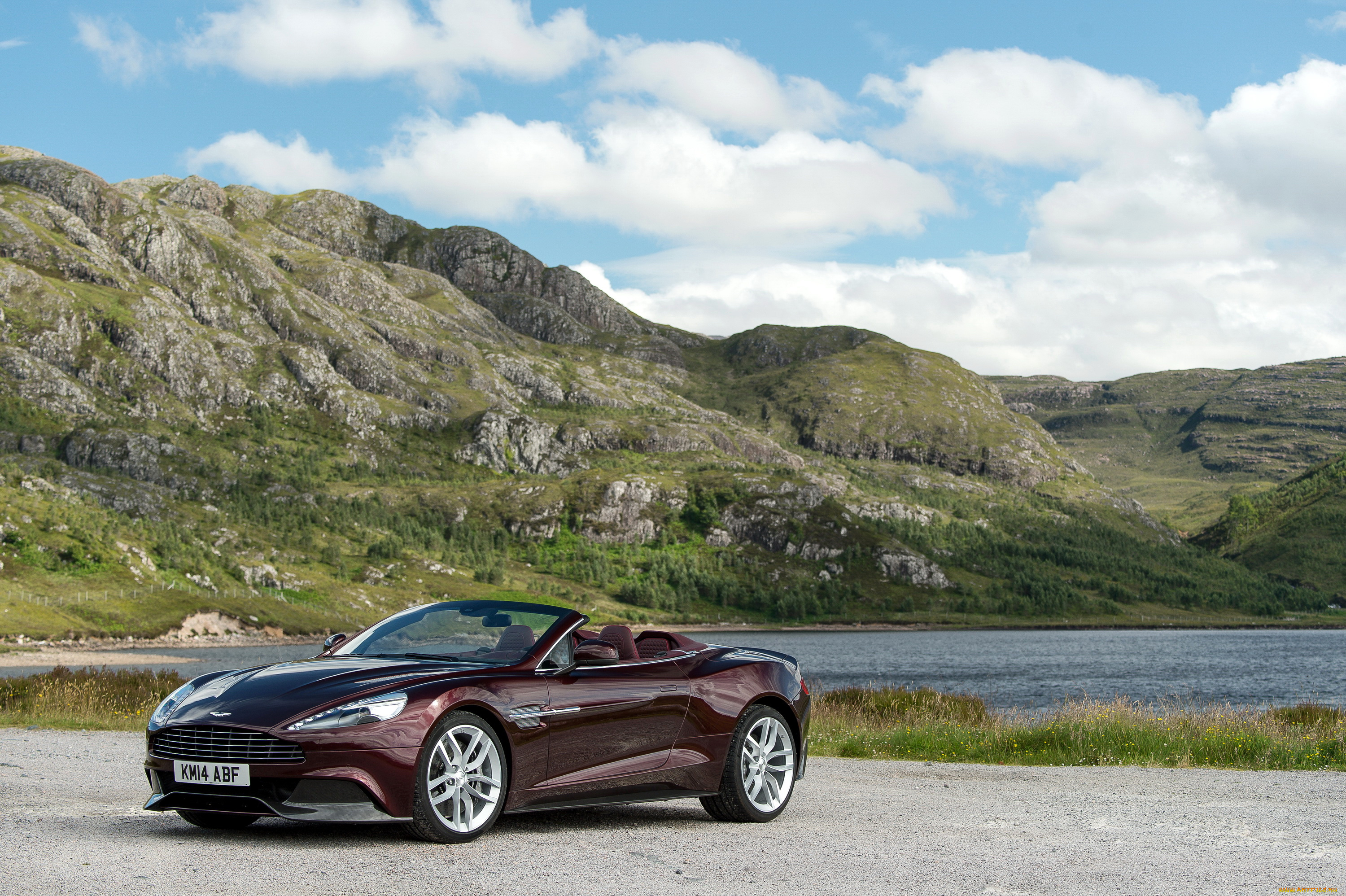 2015, aston, martin, vanquish, volante, автомобили, aston, martin, побережье, кабриолет, бордовый, vanquish, aston, martin