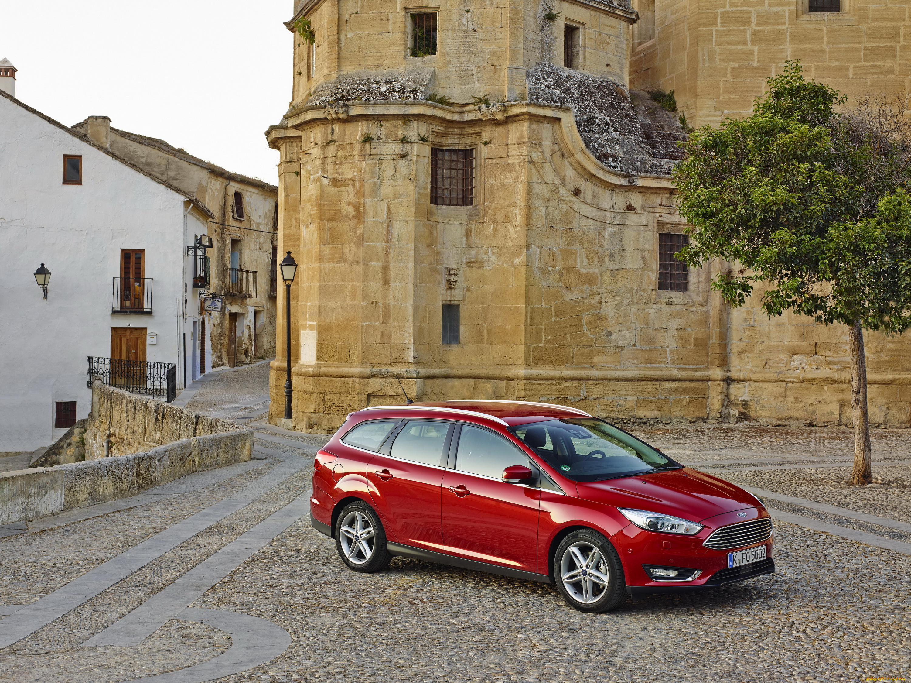 2014, ford, focus, sw, автомобили, ford, focus, красный