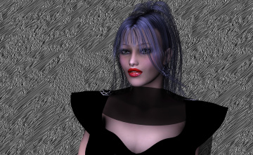 Картинка 3д+графика портрет+ portraits фон взгляд девушка