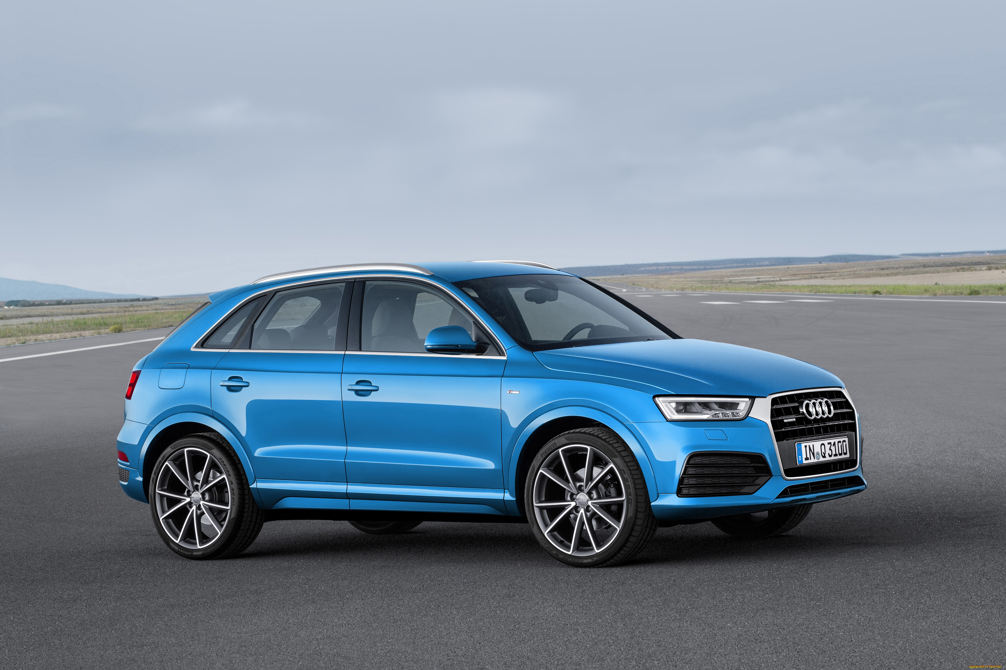автомобили, audi, 2-0, s, line, q3, синий, 2015г, quattro, tdi