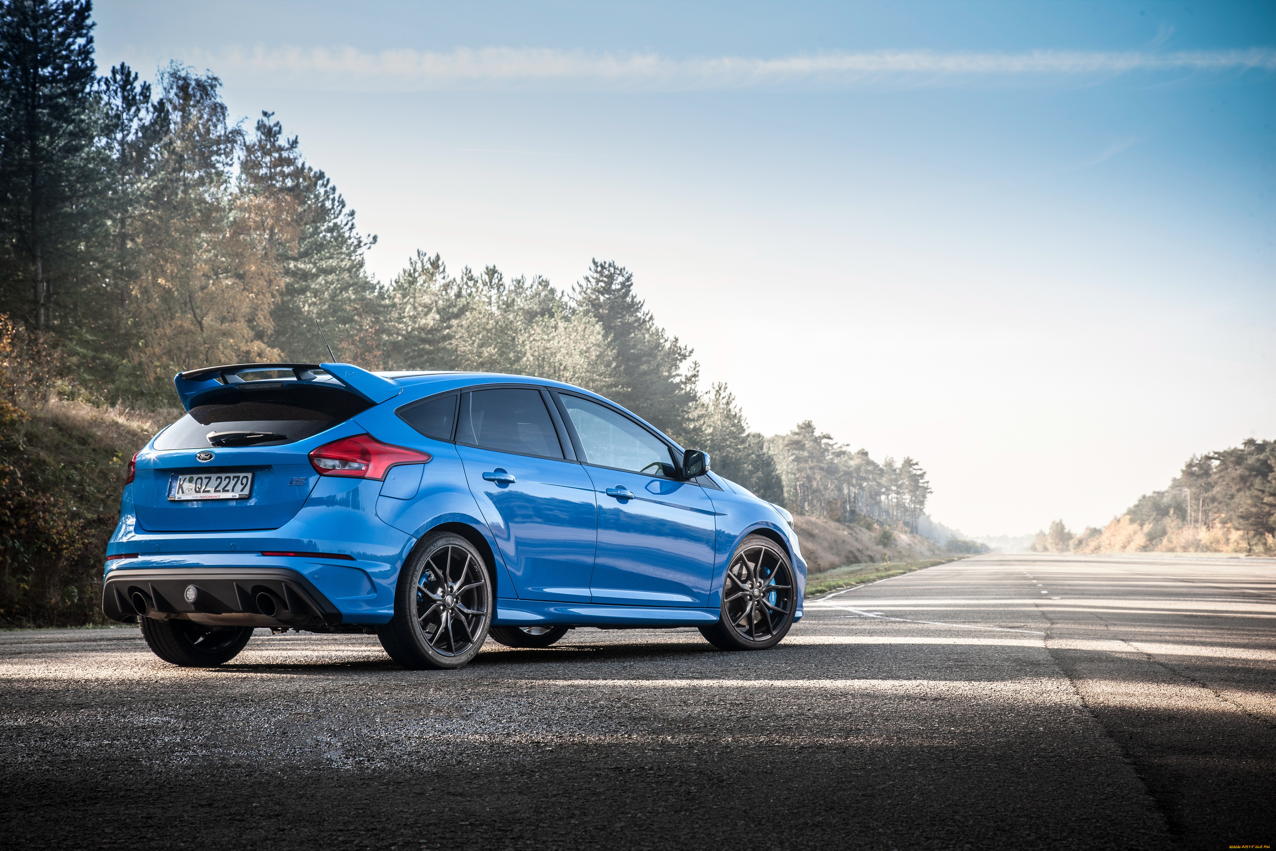 автомобили, ford, синий, 2015г, focus, rs