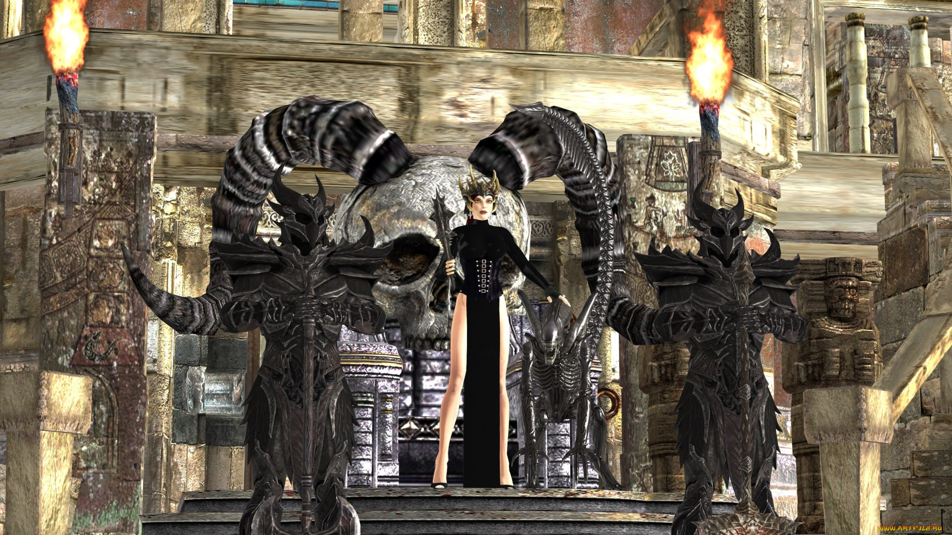 3д, графика, фантазия, , fantasy, фон, взгляд, девушка