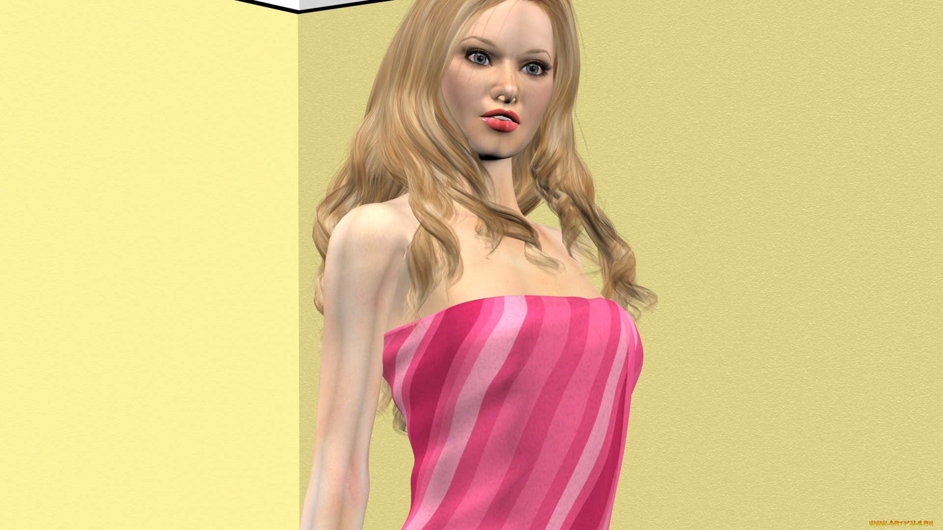 3д, графика, люди, , people, девушка, фон, взгляд