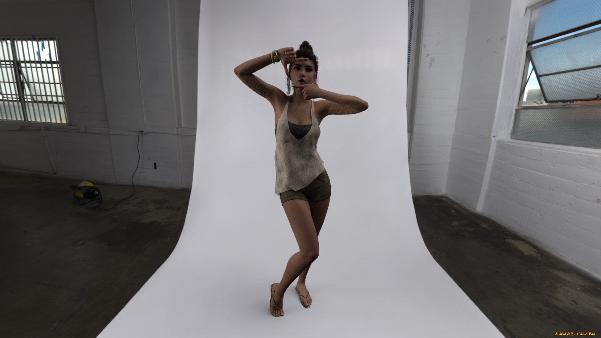 3д, графика, люди, , people, взгляд, девушка, фон