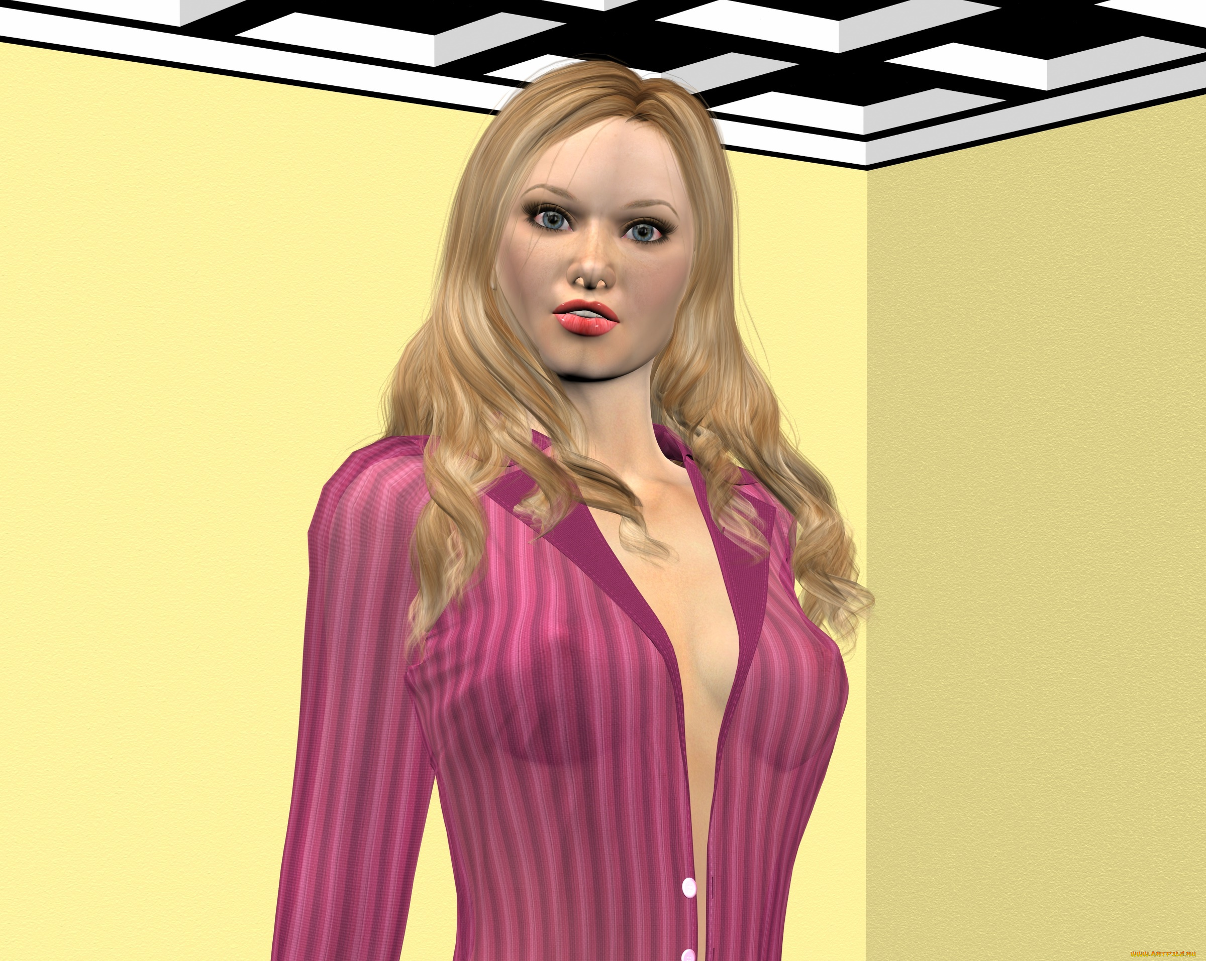 3д, графика, люди, , people, фон, взгляд, девушка