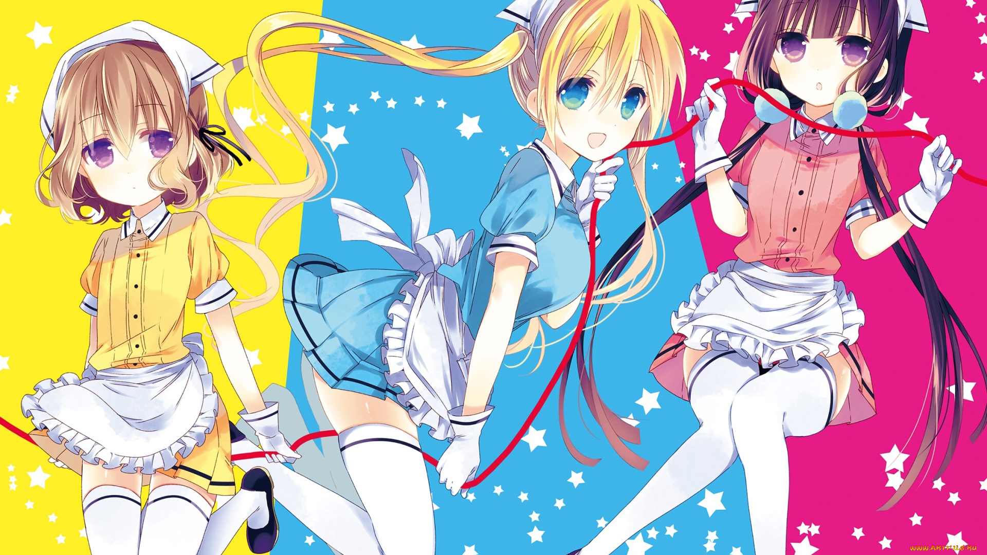 аниме, blend, s, фон, взгляд, девушки