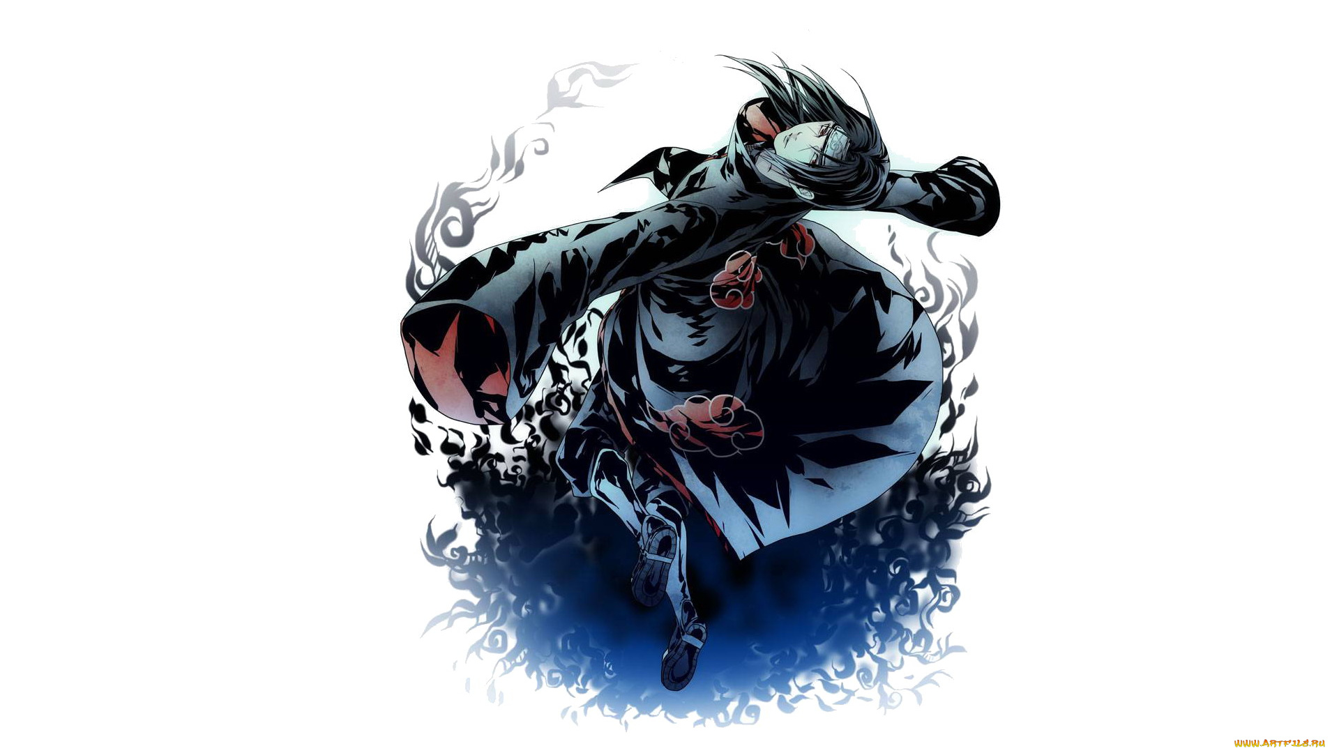 аниме, naruto, плащ, учиха, итачи