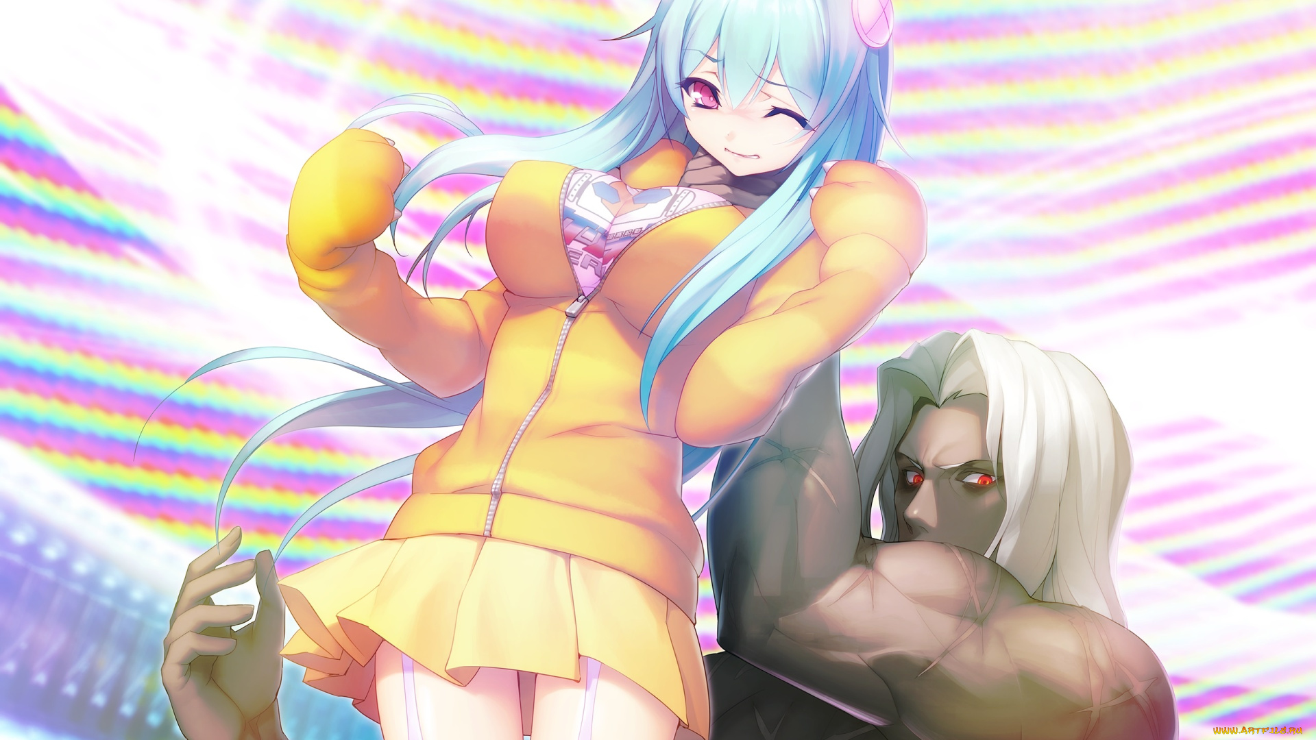 аниме, tokyo, necro, двое