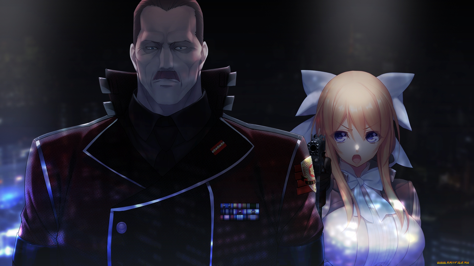 аниме, tokyo, necro, двое