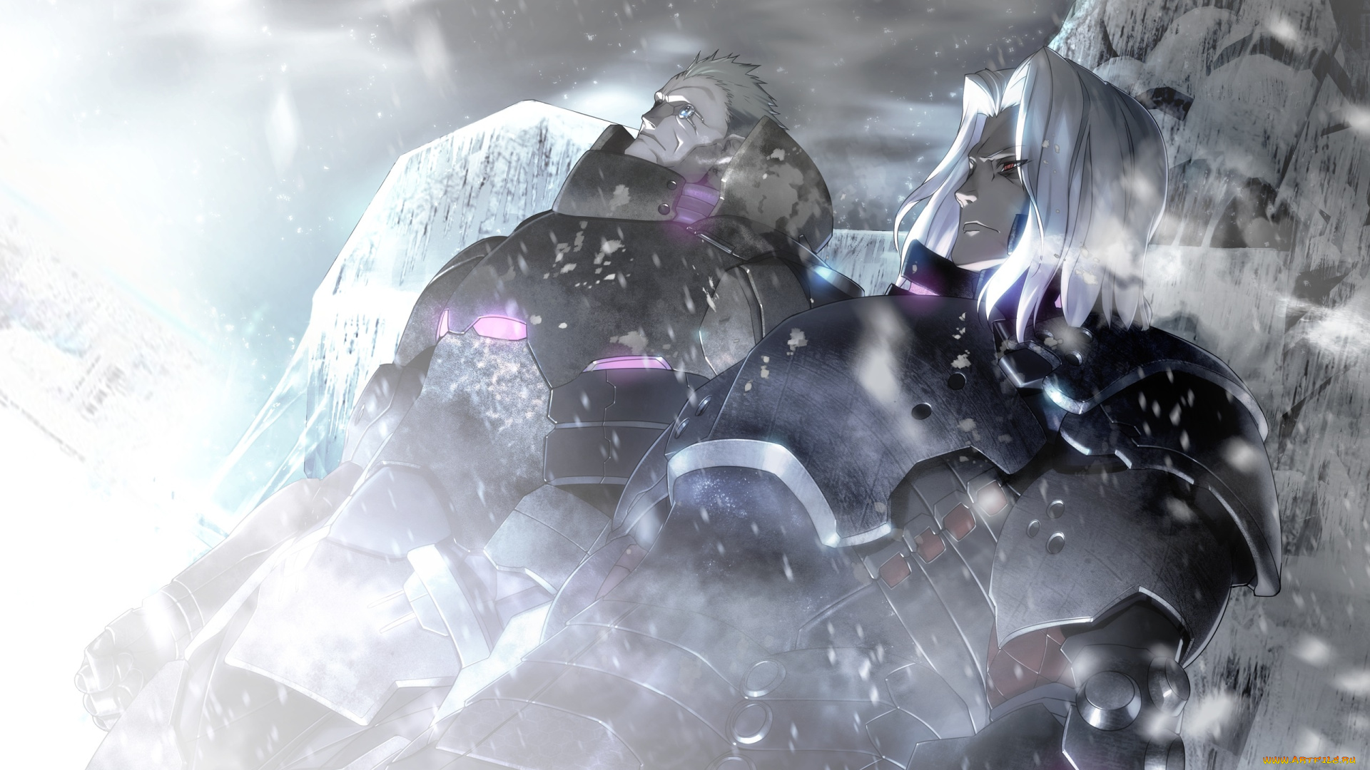 аниме, tokyo, necro, двое