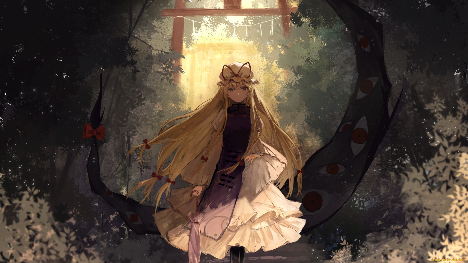 аниме, touhou, девушка