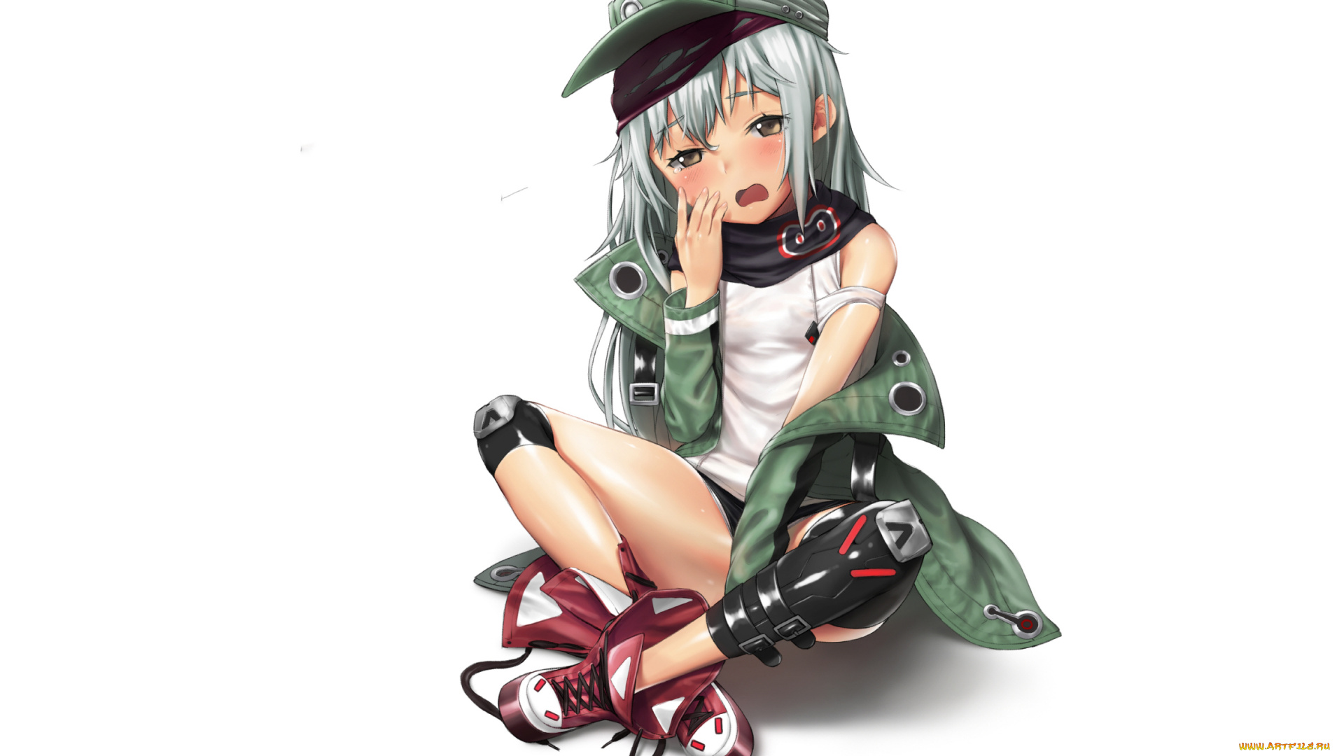 аниме, unknown, , другое, , девушка, взгляд, фон